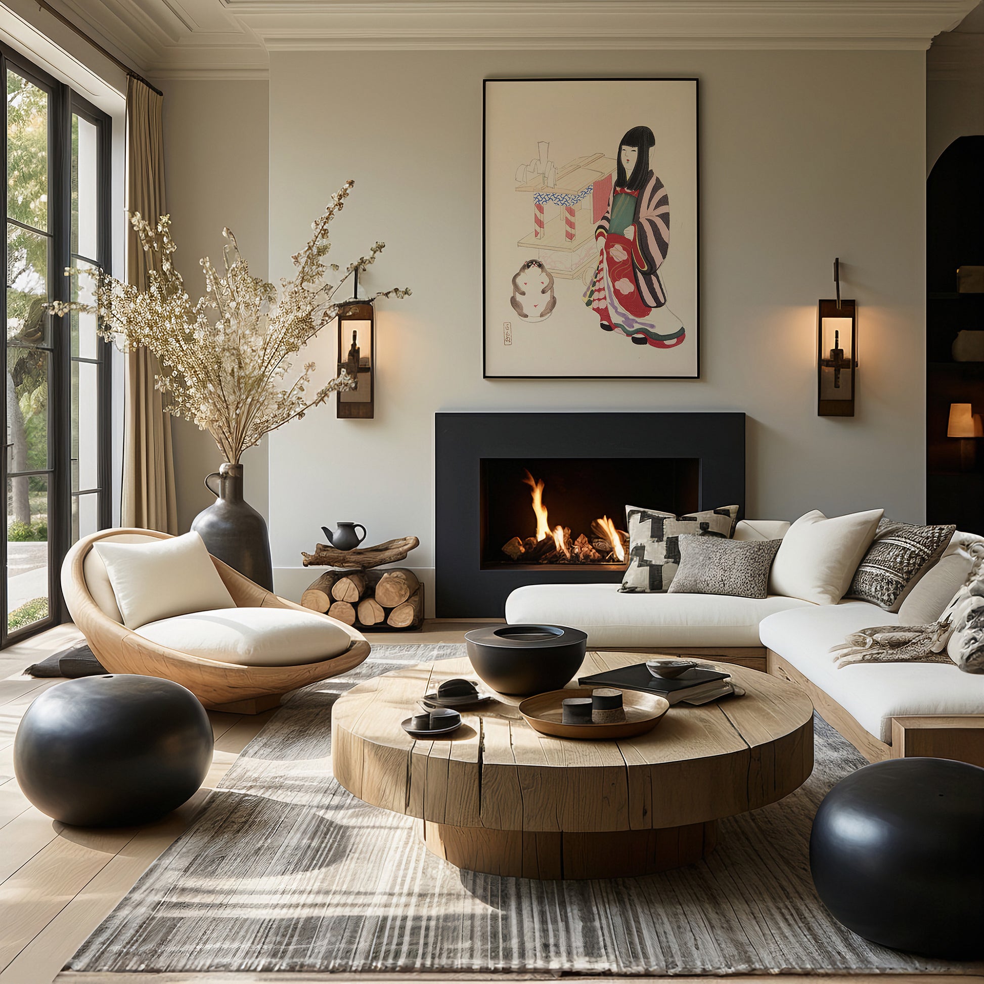 Design Concept No. 39 for Kawasaki Kyosen: Kyosen’s Collected Illustrations of Japanese Toys Nr. 87 ("Serene Guardian of Tradition") Japanese Wall Art