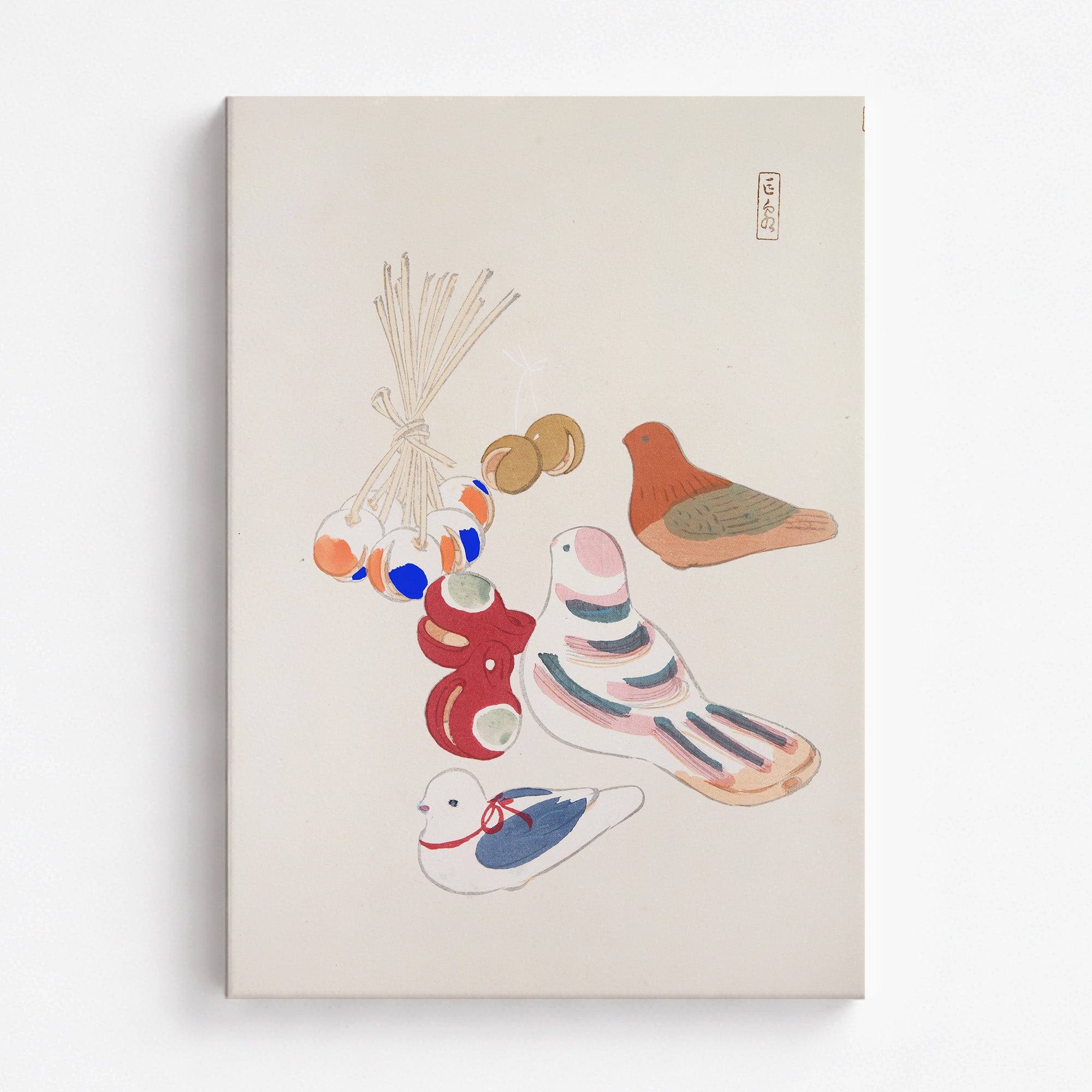 Kyosen's Collected Illustrations of Japanese Toys Nr. 91 ("Nostalgia Birds: Japanese Toy Collection")