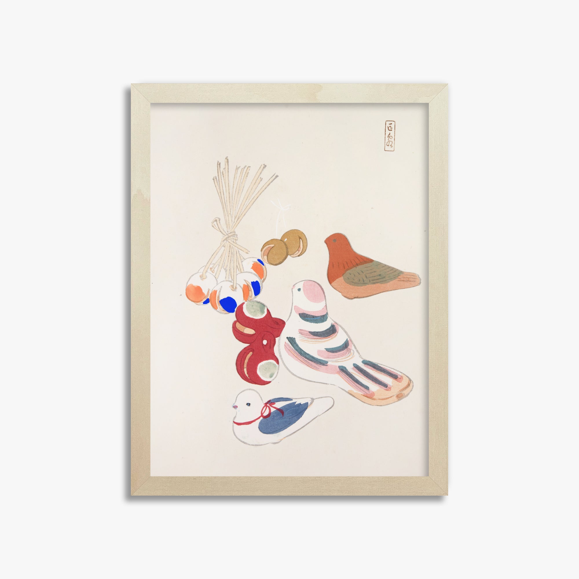 Kyosen's Collected Illustrations of Japanese Toys Nr. 91 ("Uccelli della nostalgia: collezione di giocattoli giapponesi")