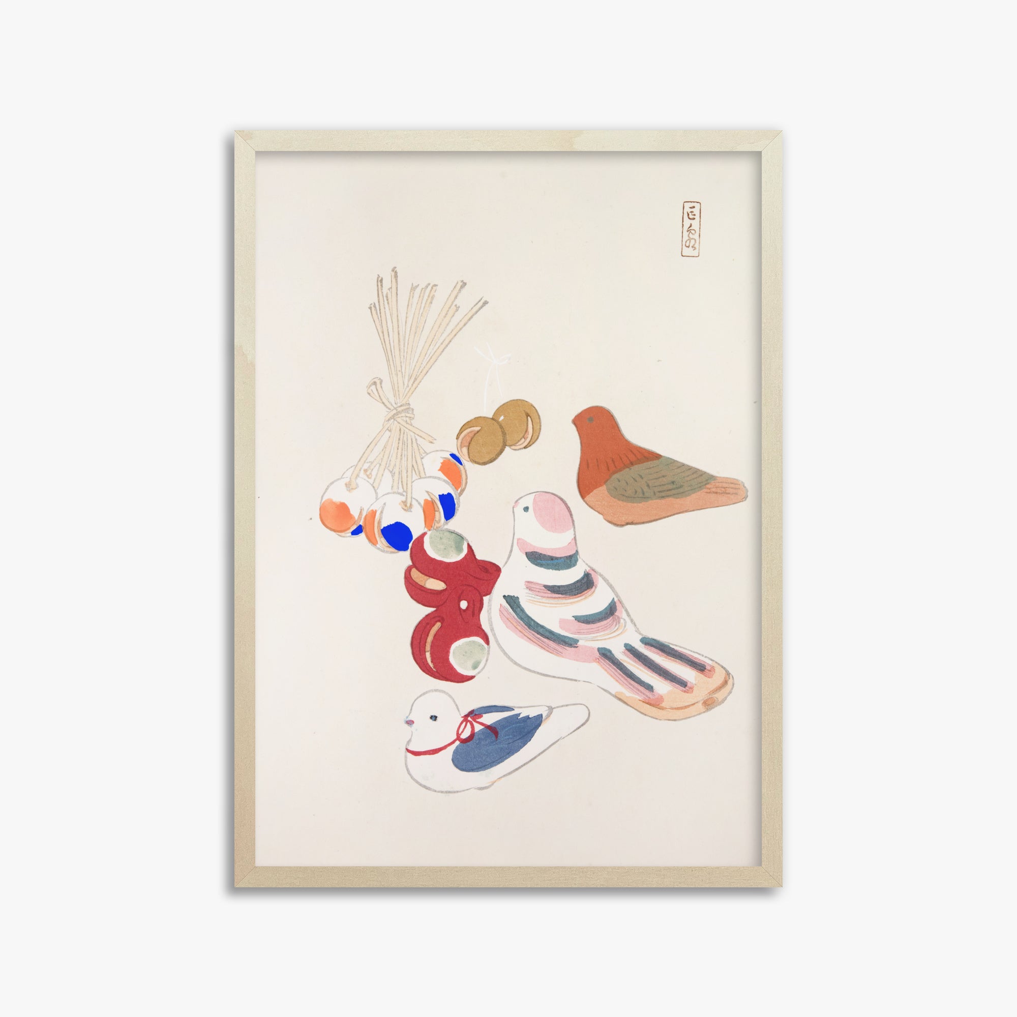 Kyosen's Collected Illustrations of Japanese Toys Nr. 91 ("Uccelli della nostalgia: collezione di giocattoli giapponesi")