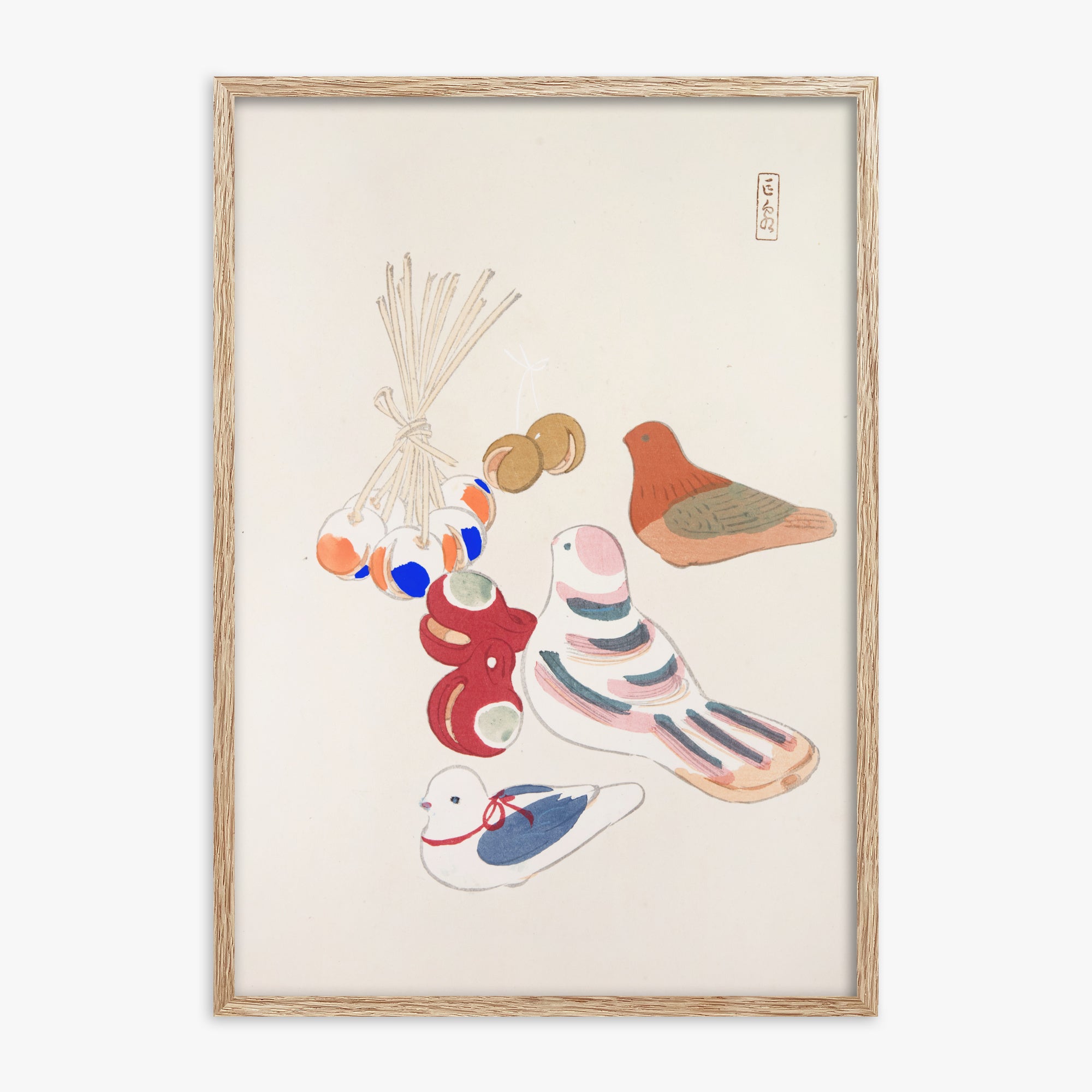 Kyosen's Collected Illustrations of Japanese Toys Nr. 91 ("Uccelli della nostalgia: collezione di giocattoli giapponesi")