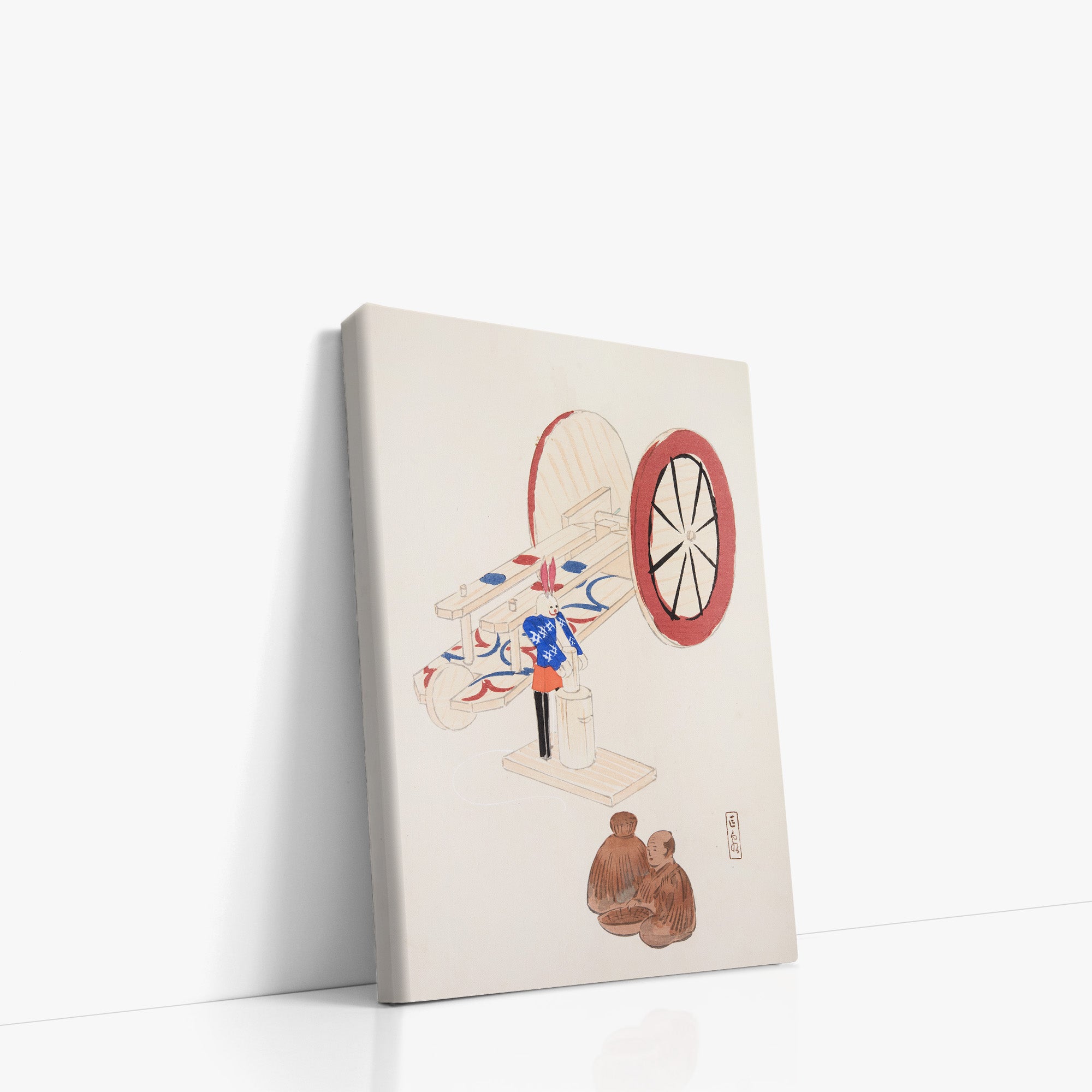 Kyosen's Collected Illustrations of Japanese Toys Nr. 95 ("Wheel & Sake Carriage")