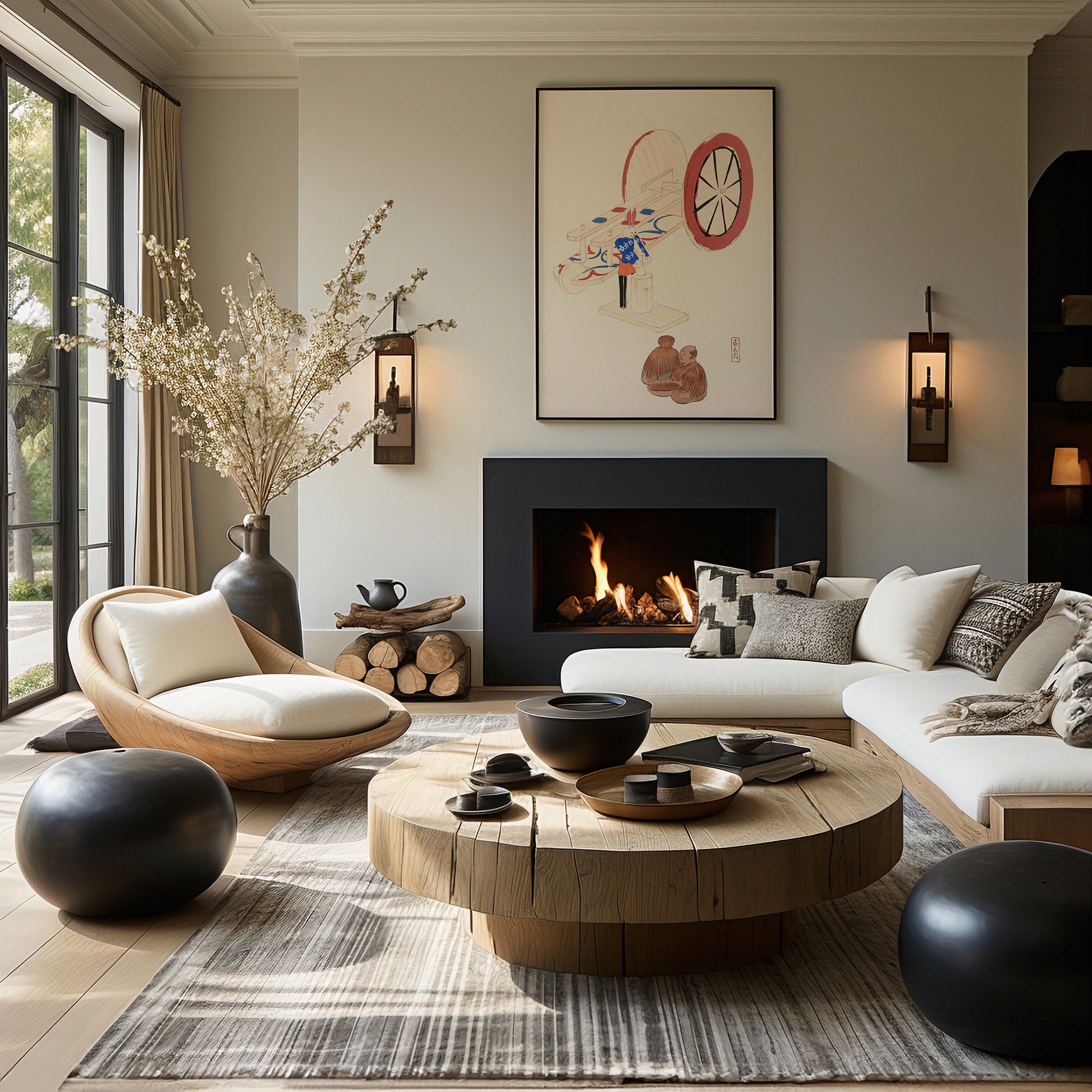 Design Concept No. 39 for Kawasaki Kyosen: Kyosen’s Collected Illustrations of Japanese Toys Nr. 95 ("Wheel & Sake Carriage") Japanese Wall Art