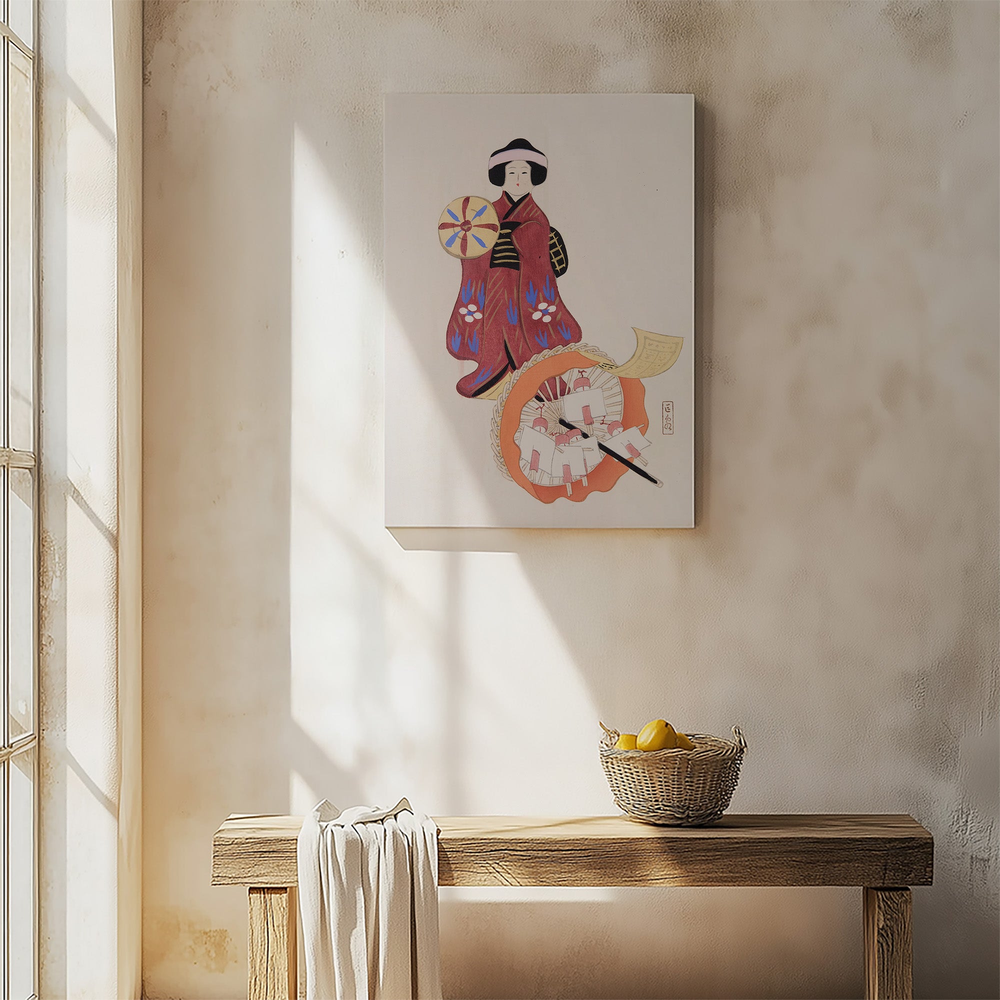 Kyosen’s Collected Illustrations of Japanese Toys Nr. 96 ("Geisha Umbrella Ensemble")