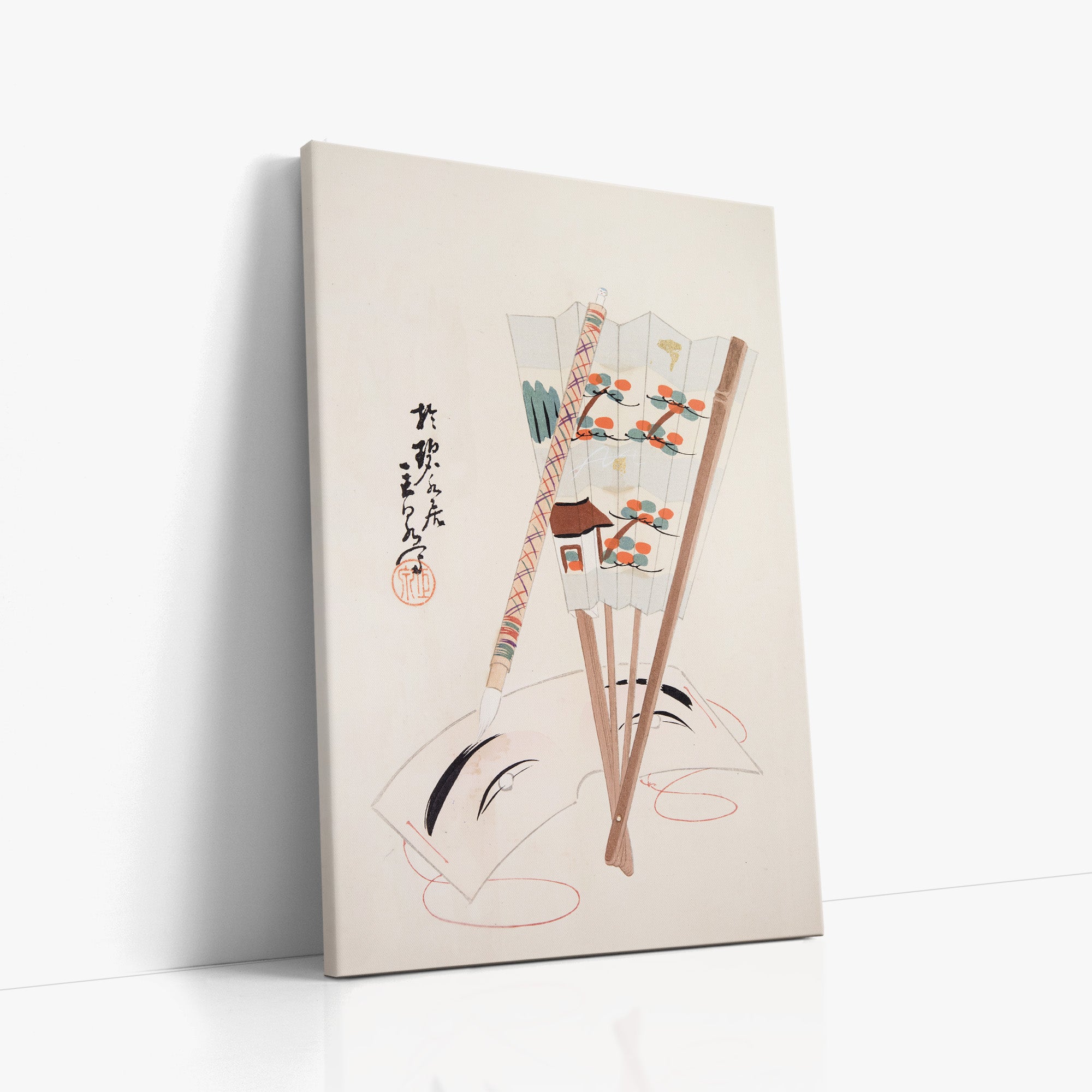 Kyosen's Collected Illustrations of Japanese Toys Nr. 97 ("Artistic Festival Fan")