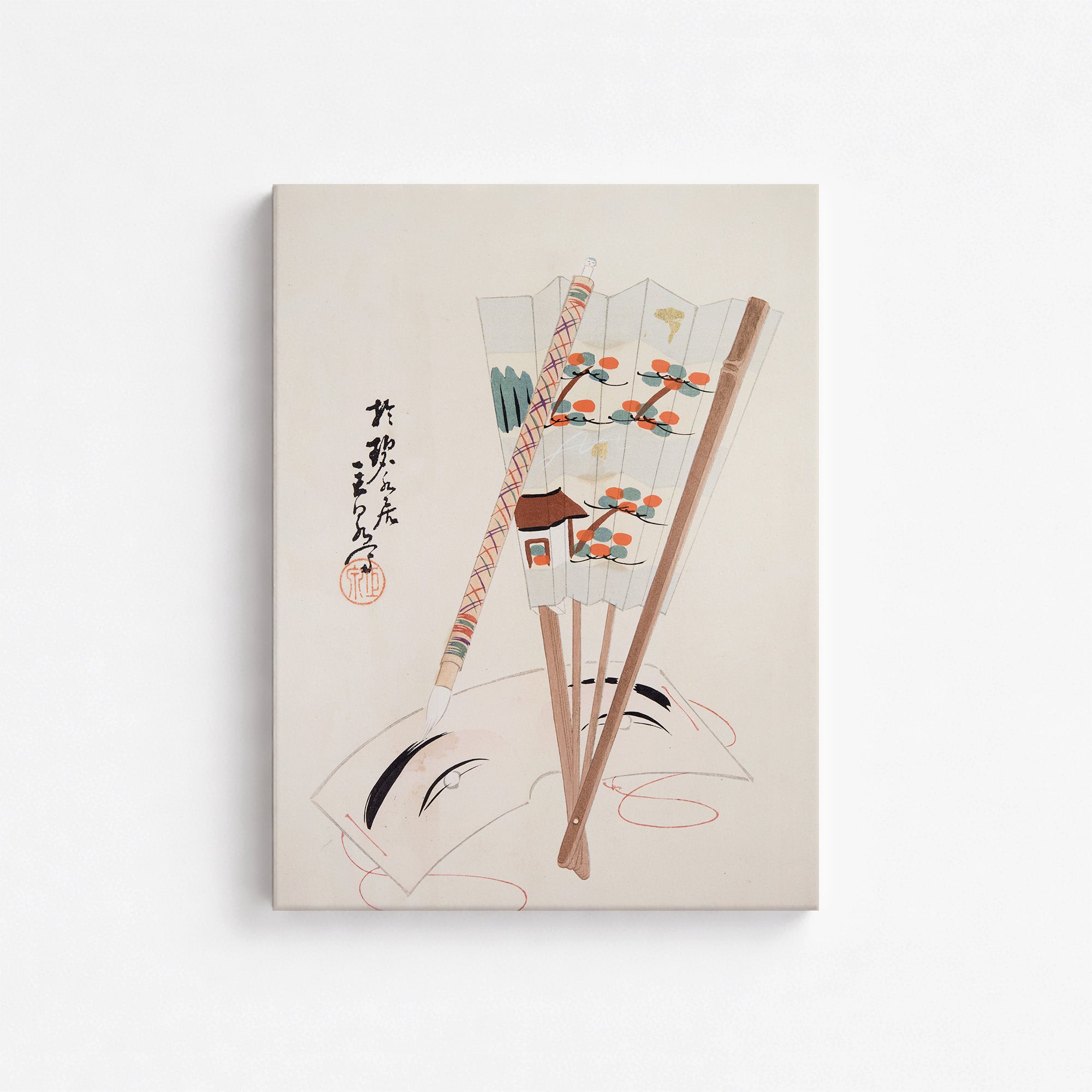 Kyosen's Collected Illustrations of Japanese Toys Nr. 97 ("Artistic Festival Fan")