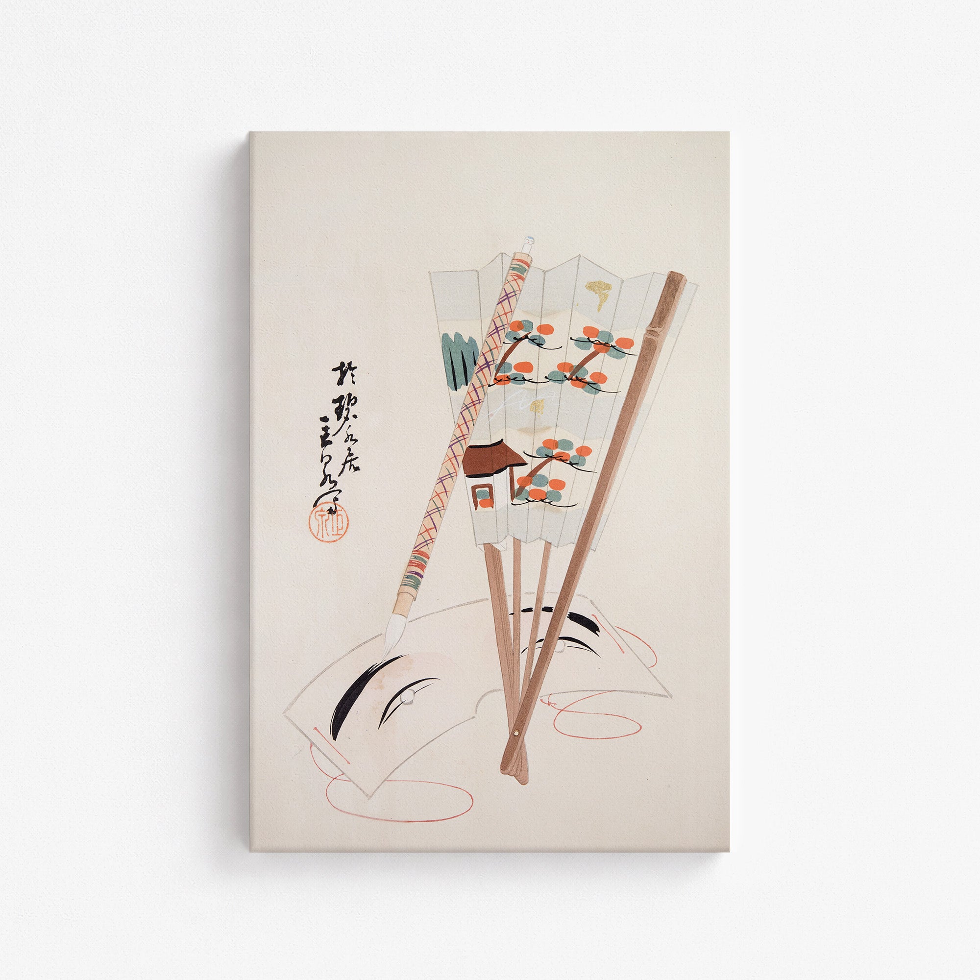 Kyosen's Collected Illustrations of Japanese Toys Nr. 97 ("Artistic Festival Fan")