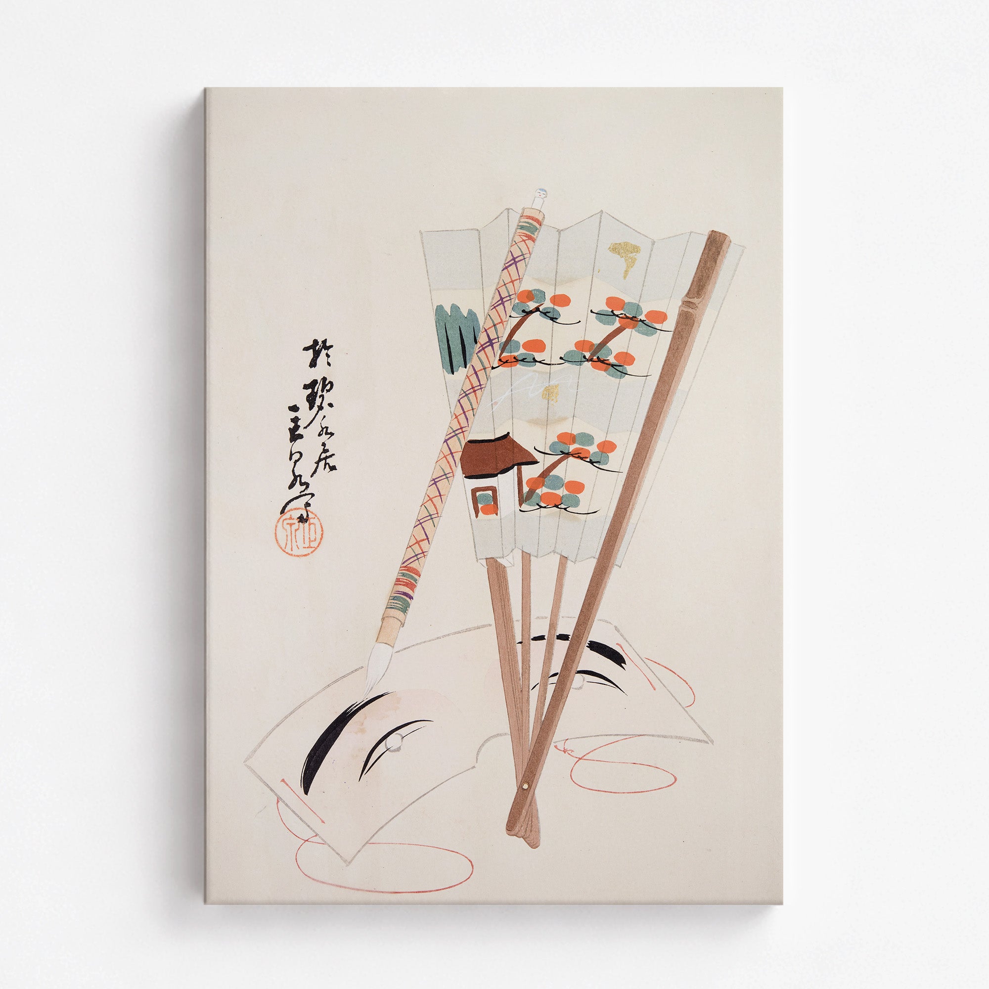 Kyosen's Collected Illustrations of Japanese Toys Nr. 97 ("Artistic Festival Fan")