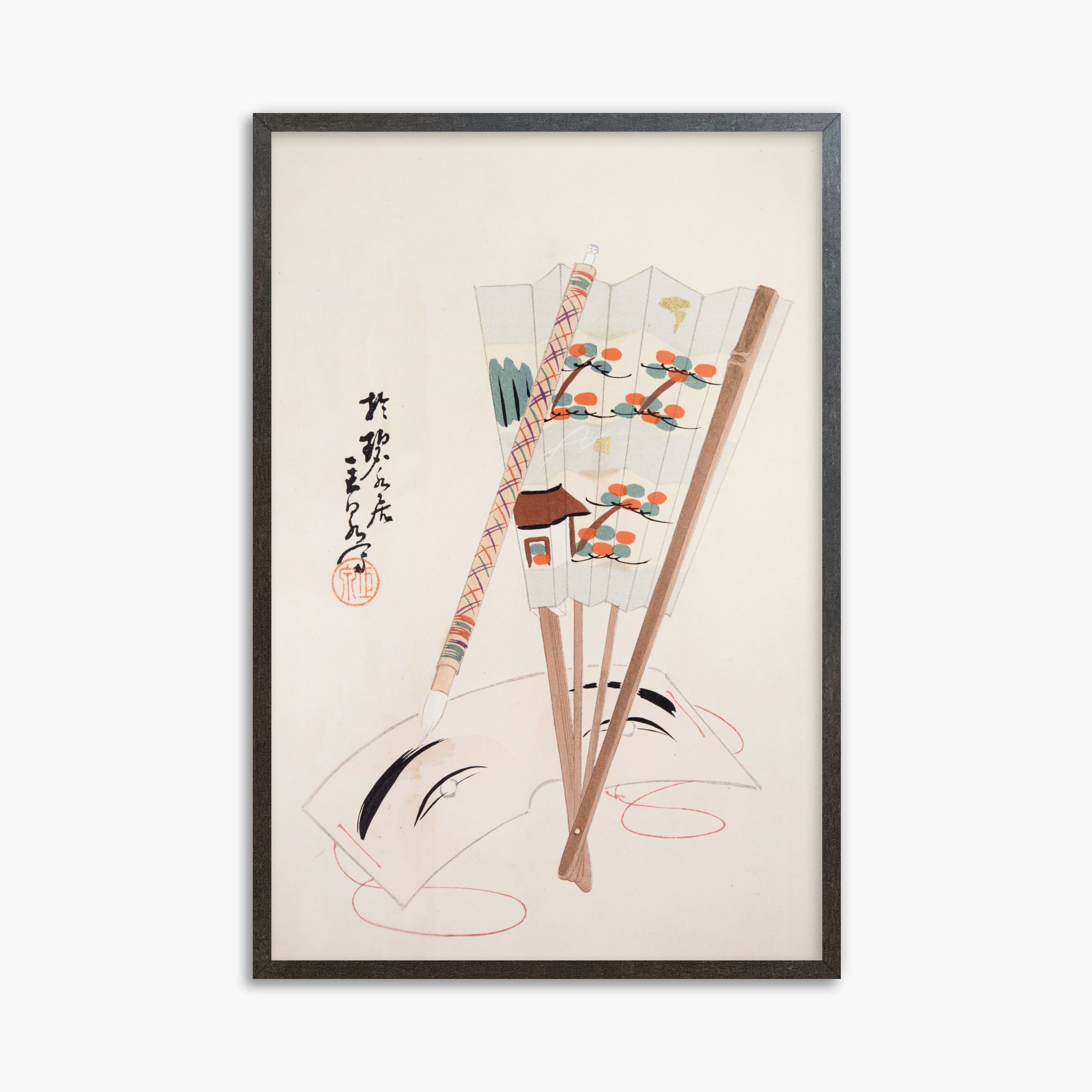 Kyosen's Collected Illustrations of Japanese Toys Nr. 97 ("Artistic Festival Fan")