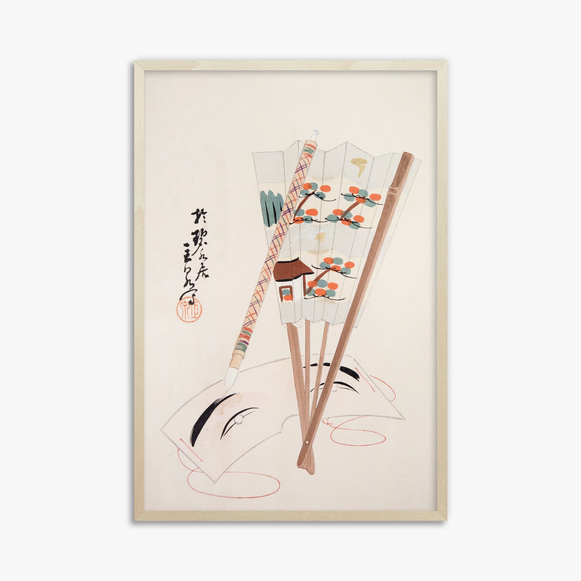 Kyosen's Collected Illustrations of Japanese Toys Nr. 97 ("Artistic Festival Fan")