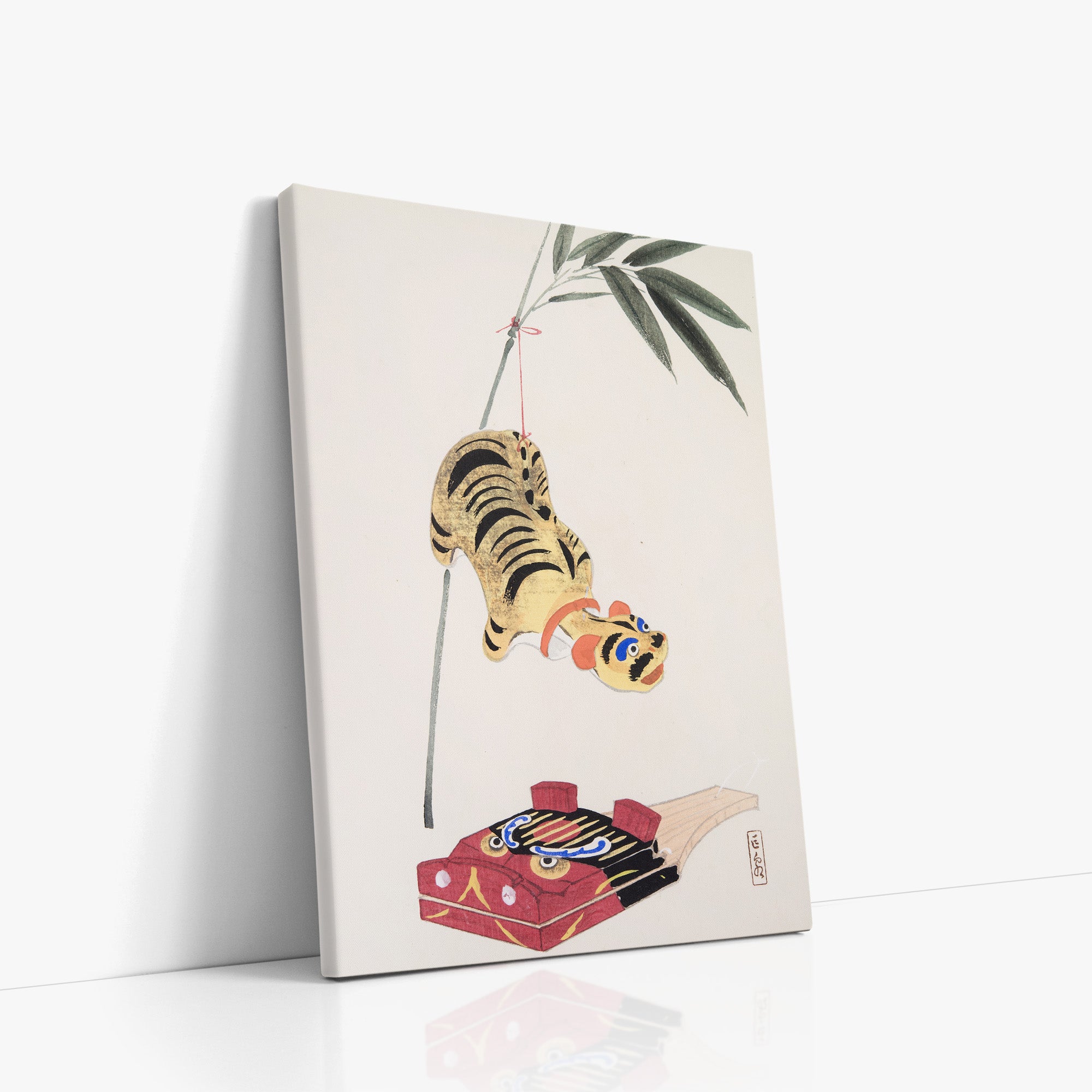 Kyosen's Collected Illustrations of Japanese Toys Nr. 98 ("Golden Tiger Swing")