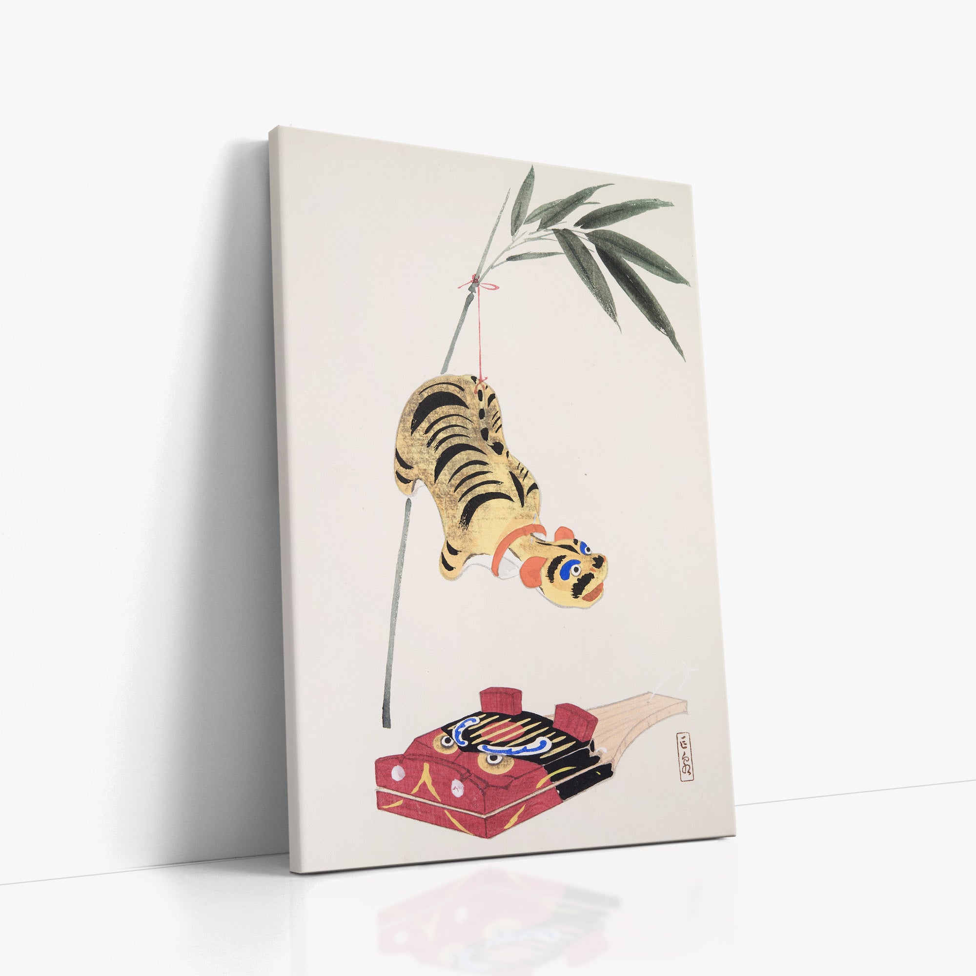 Kyosen's Collected Illustrations of Japanese Toys Nr. 98 ("Golden Tiger Swing")