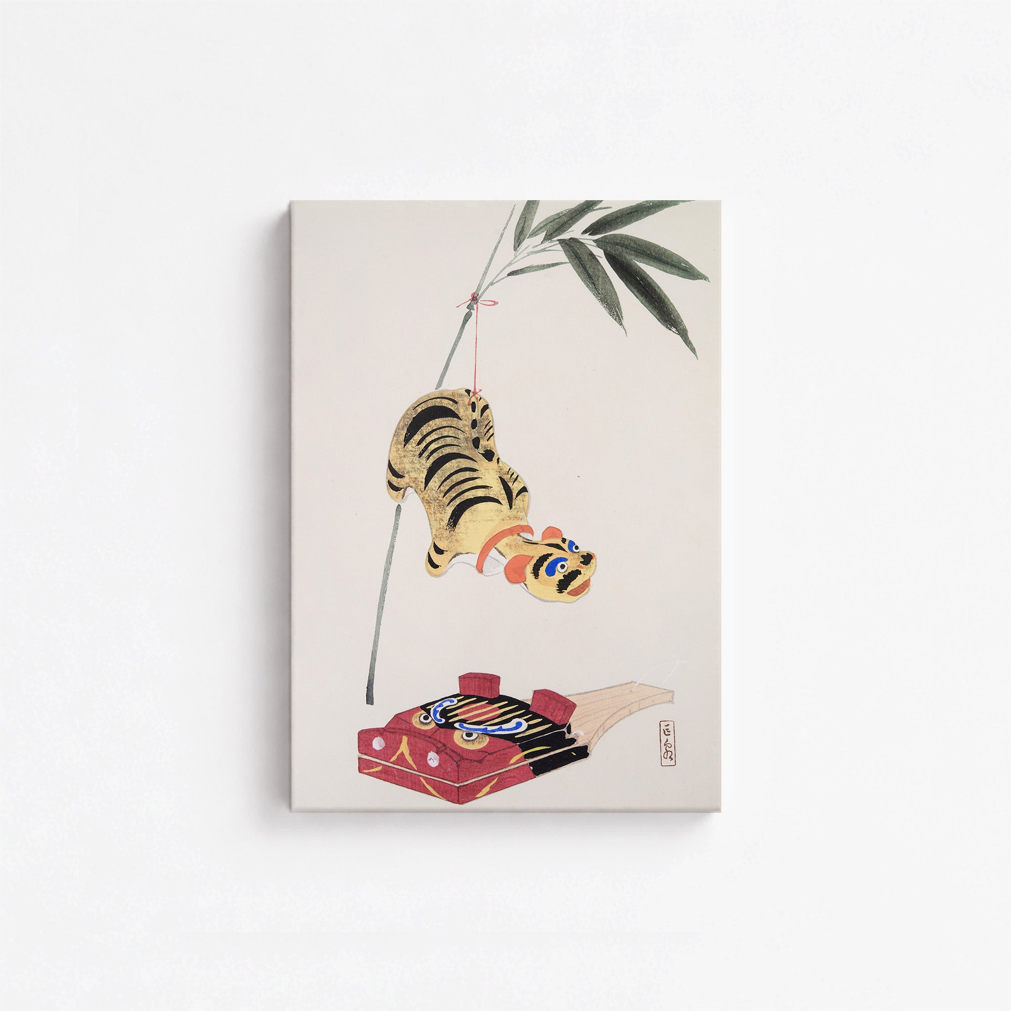 Kyosen's Collected Illustrations of Japanese Toys Nr. 98 ("Golden Tiger Swing")