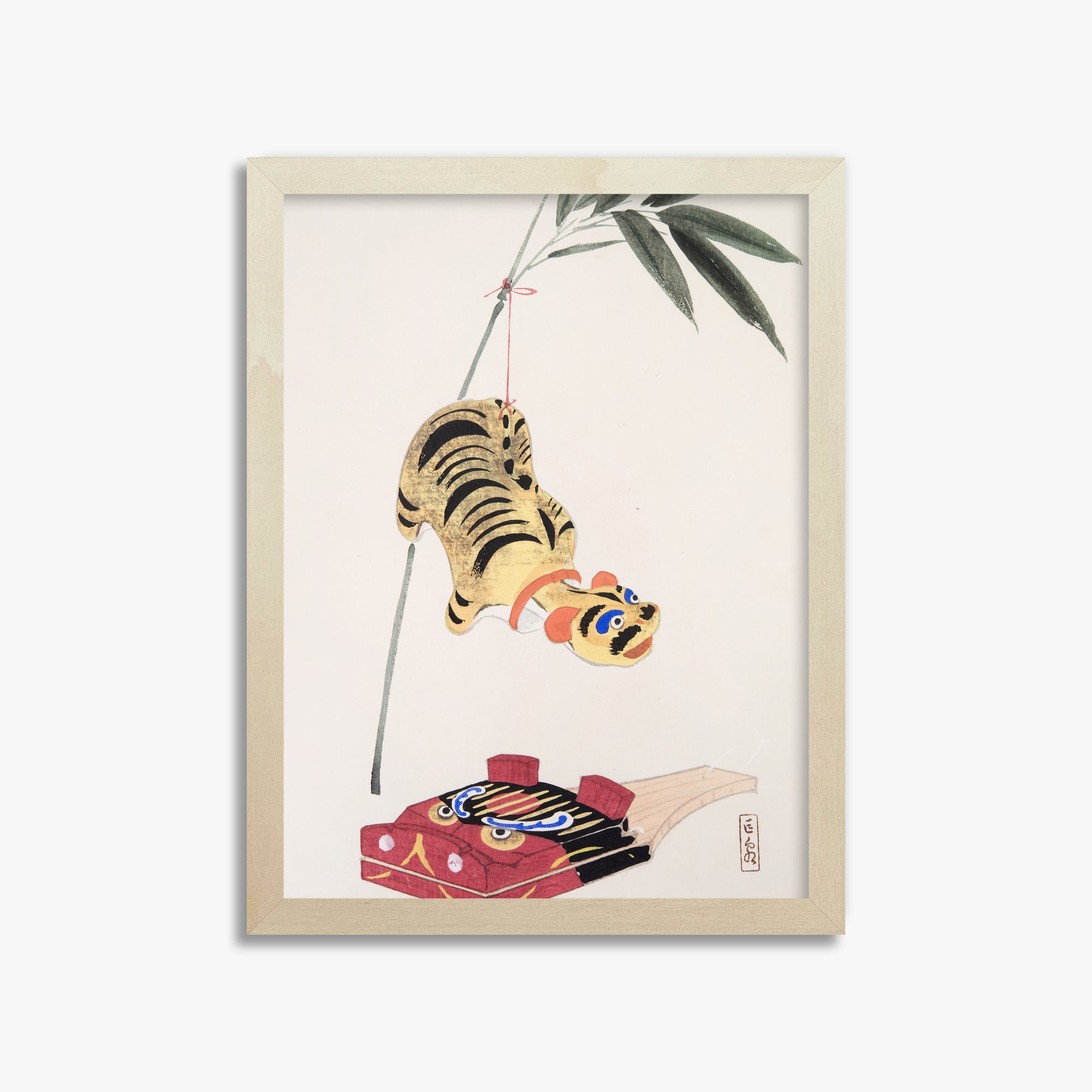 Kyosen's Collected Illustrations of Japanese Toys Nr. 98 ("Golden Tiger Swing")