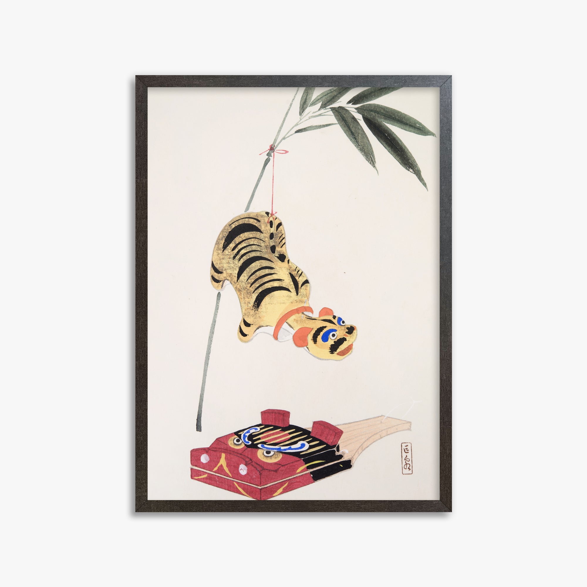 Kyosen's Collected Illustrations of Japanese Toys Nr. 98 ("Golden Tiger Swing")