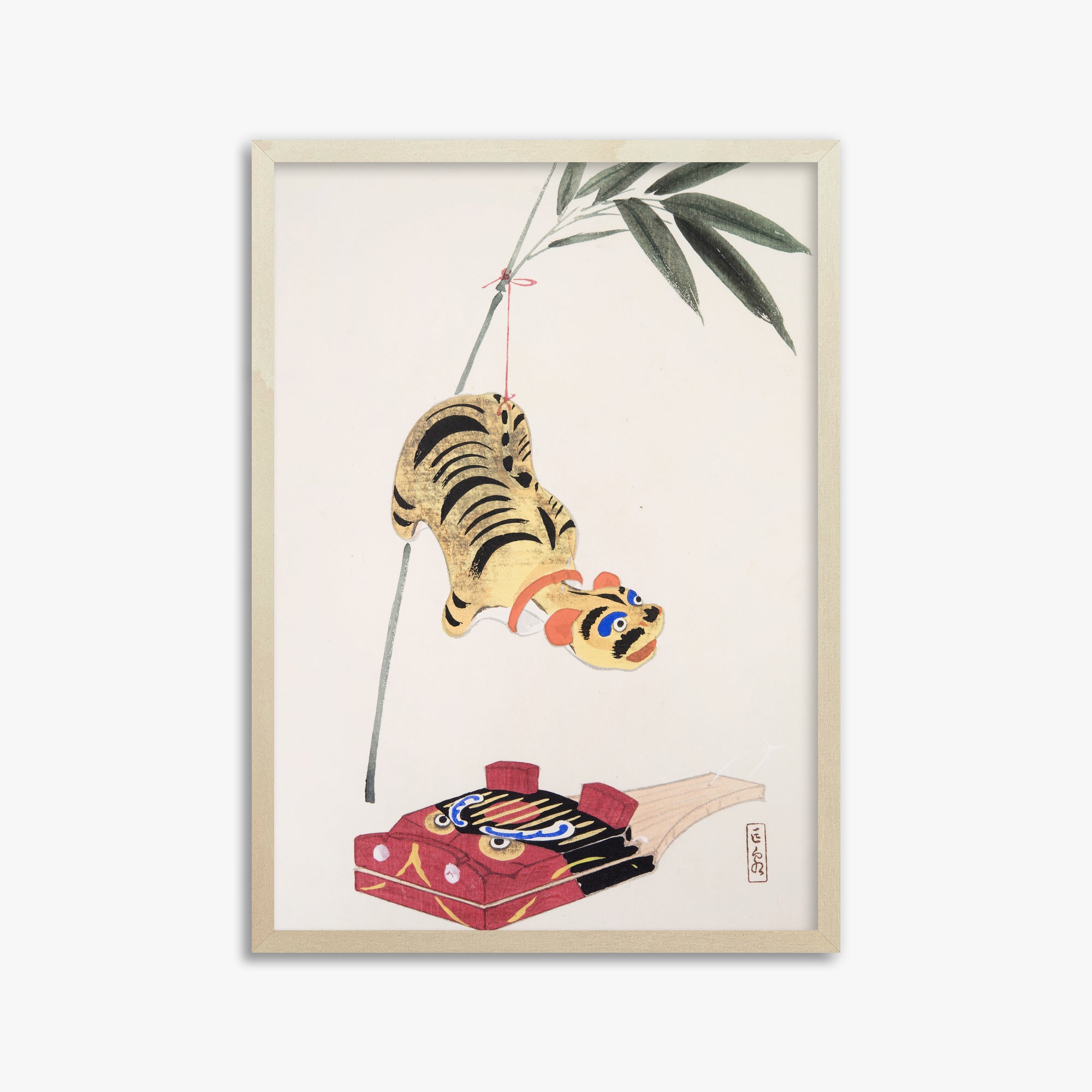 Kyosen's Collected Illustrations of Japanese Toys Nr. 98 ("Golden Tiger Swing")