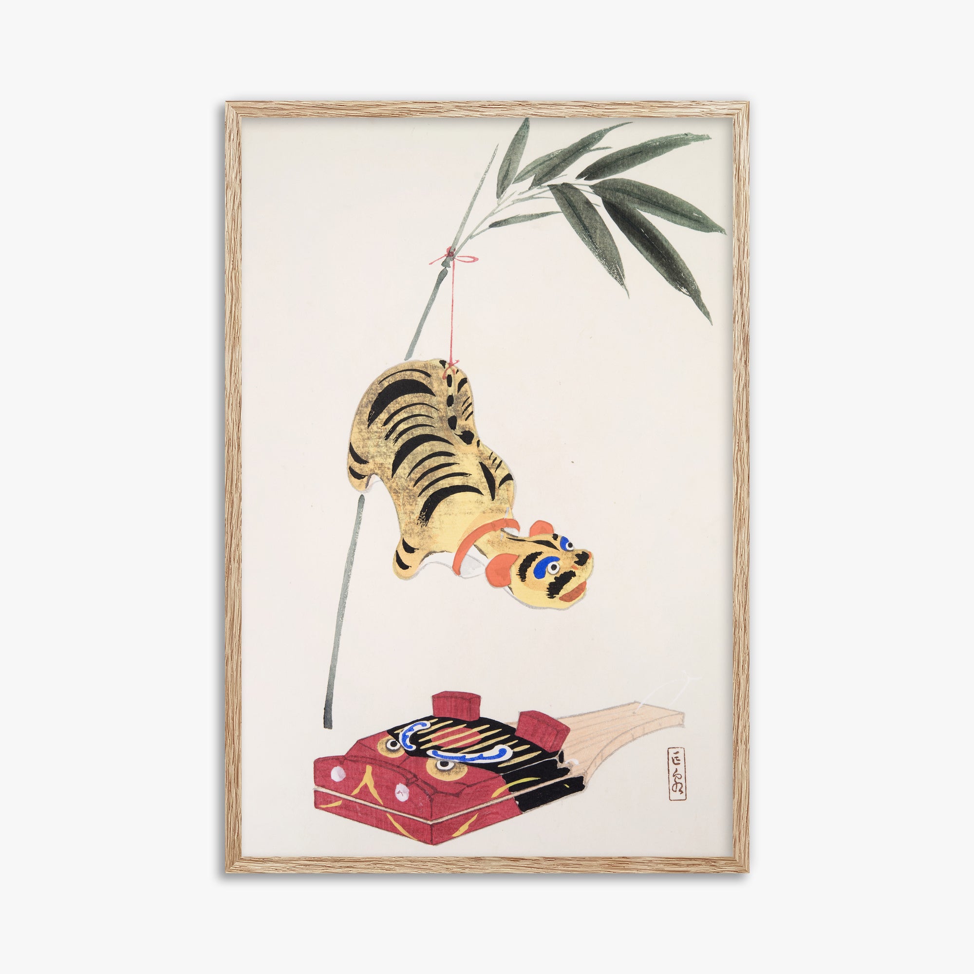 Kyosen's Collected Illustrations of Japanese Toys Nr. 98 ("Golden Tiger Swing")