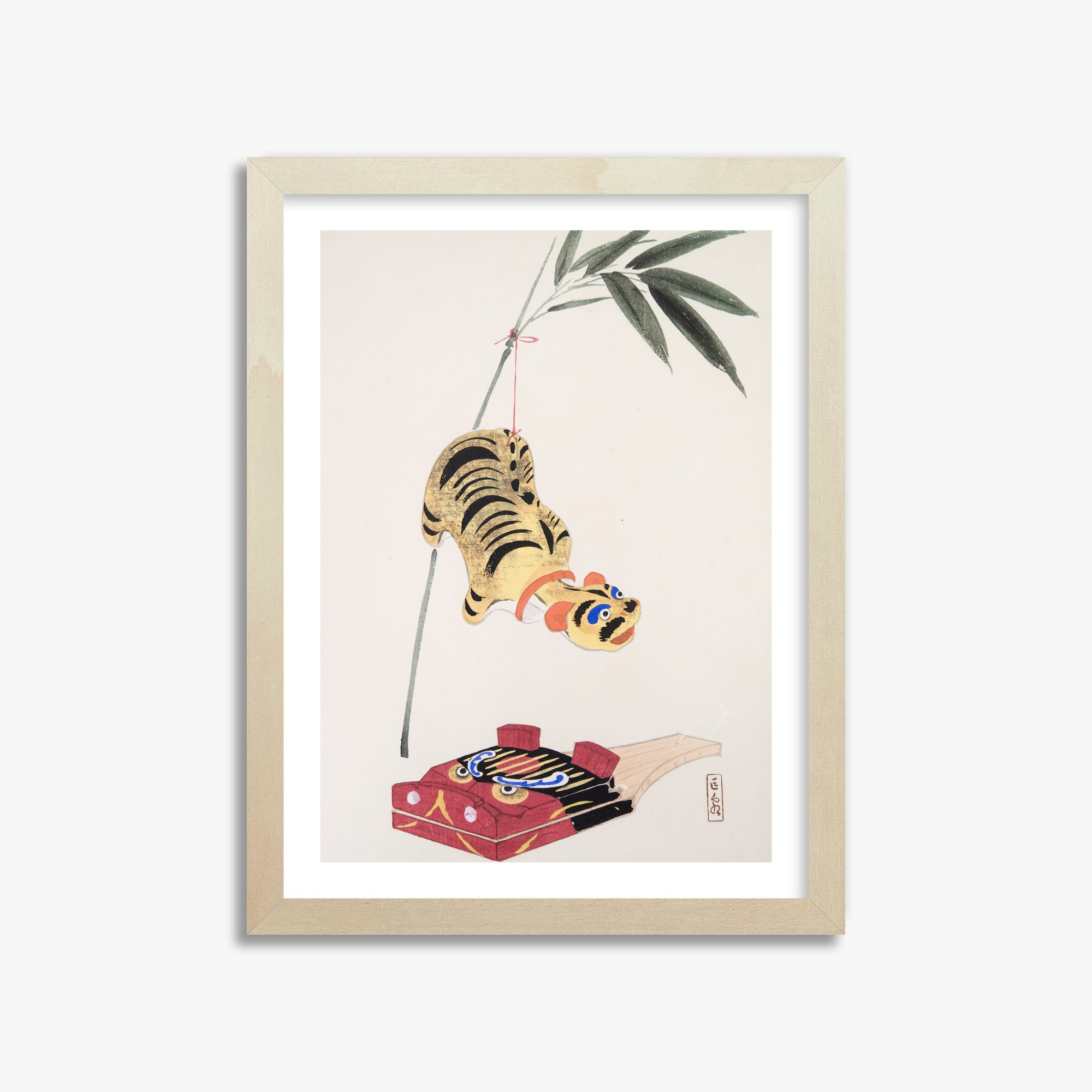 Kyosen's Collected Illustrations of Japanese Toys Nr. 98 ("Golden Tiger Swing")