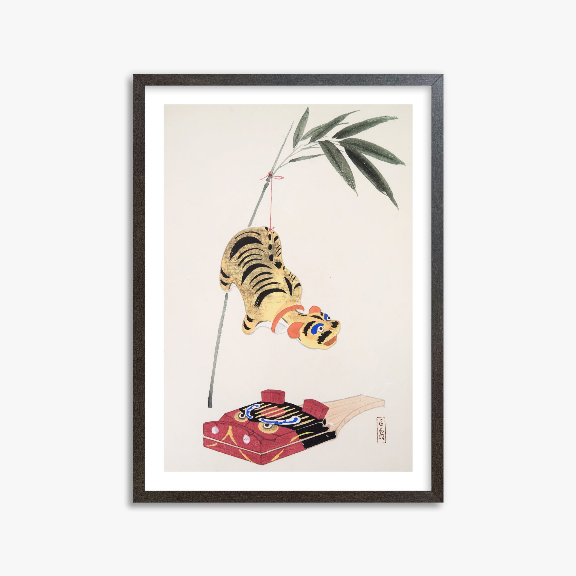Kyosen's Collected Illustrations of Japanese Toys Nr. 98 ("Golden Tiger Swing")
