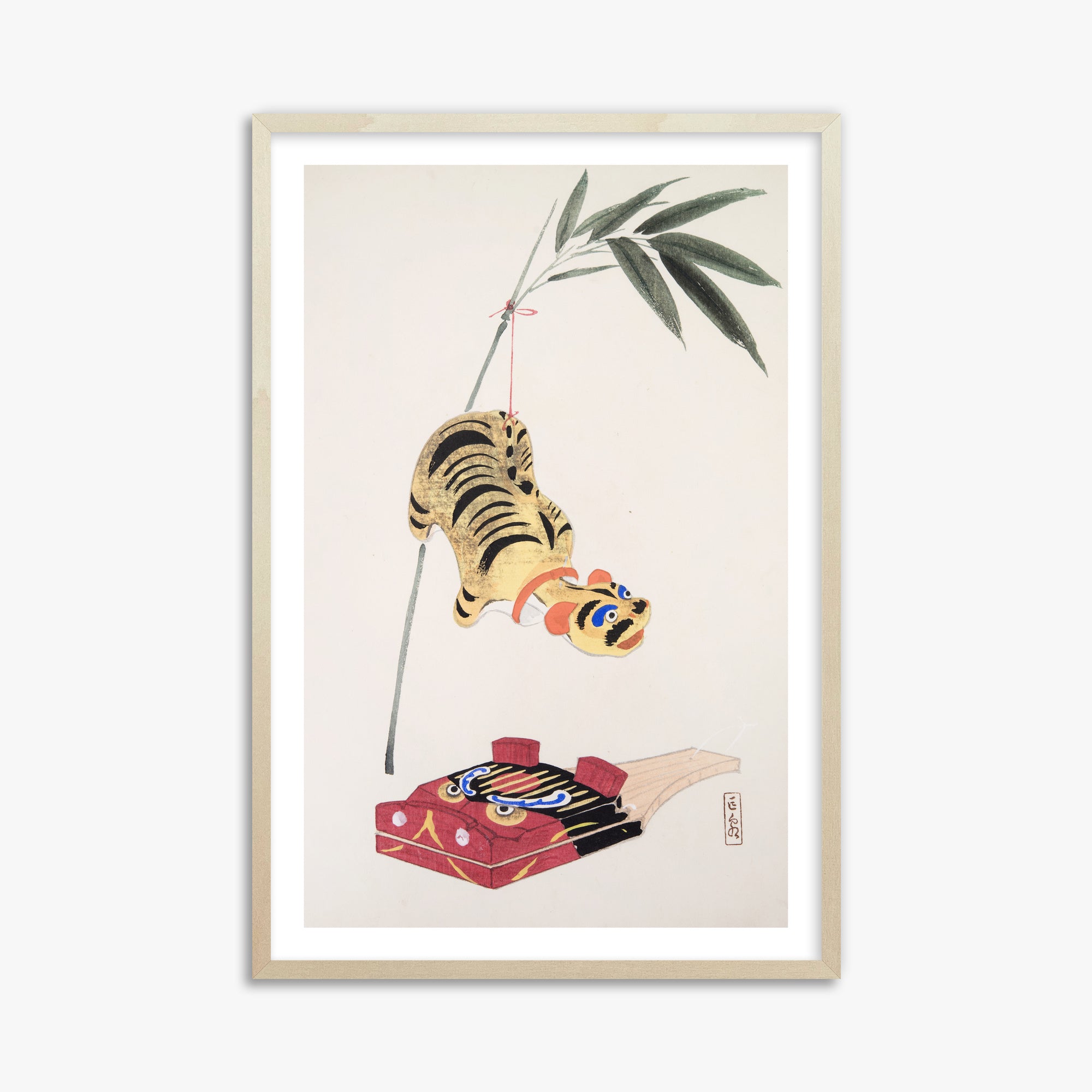 Kyosen's Collected Illustrations of Japanese Toys Nr. 98 ("Golden Tiger Swing")