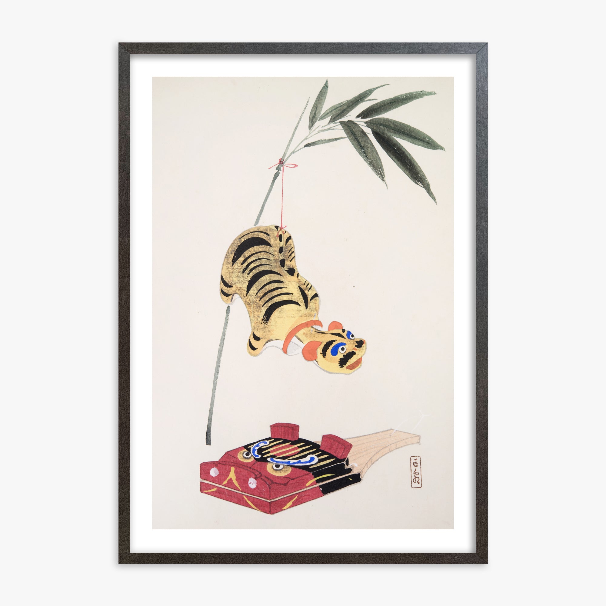 Kyosen's Collected Illustrations of Japanese Toys Nr. 98 ("Golden Tiger Swing")