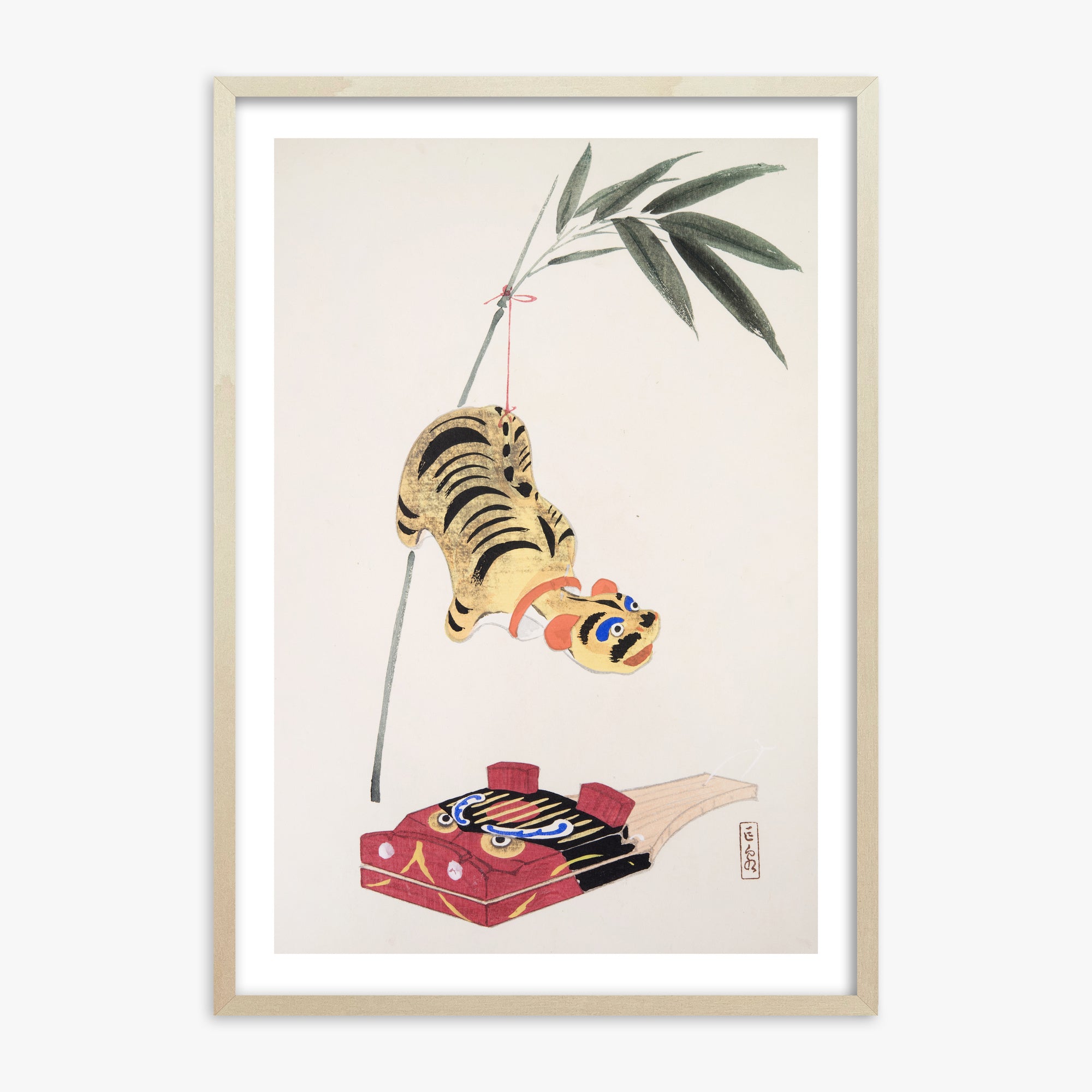 Kyosen's Collected Illustrations of Japanese Toys Nr. 98 ("Golden Tiger Swing")