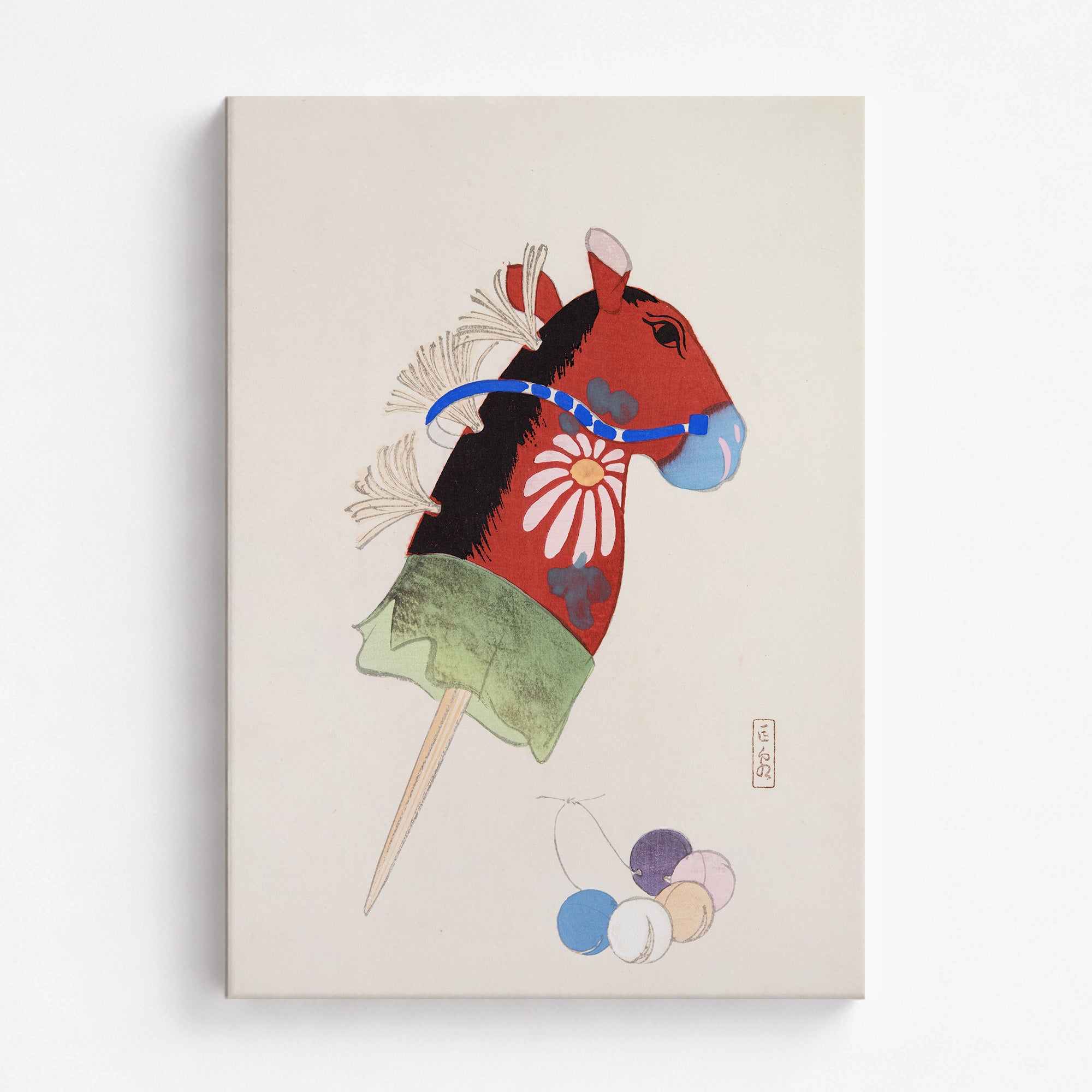 Kyosen's Collected Illustrations of Japanese Toys Nr. 99 ("Folk Hobby Horse")