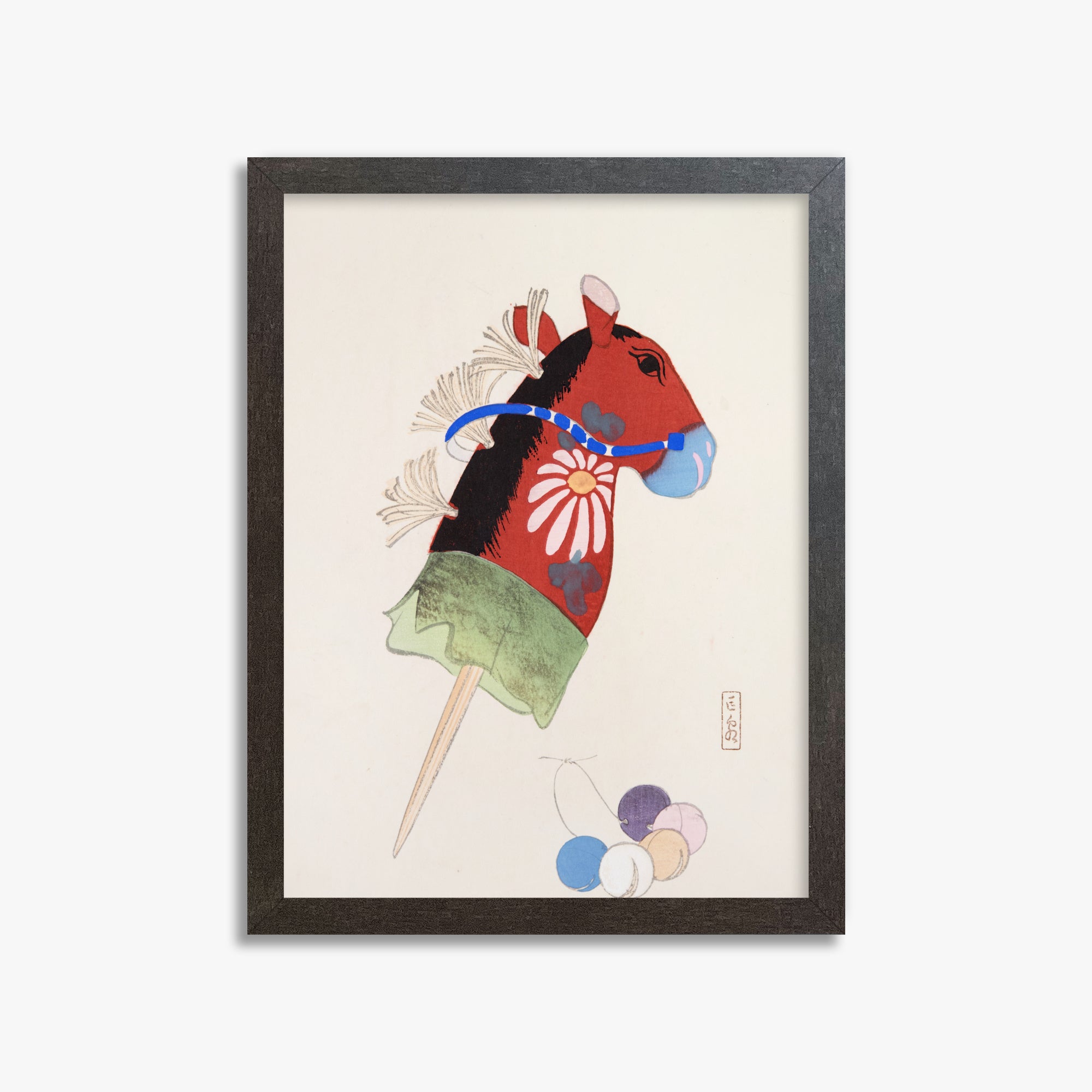 Kyosen's Collected Illustrations of Japanese Toys Nr. 99 ("Folk Hobby Horse")