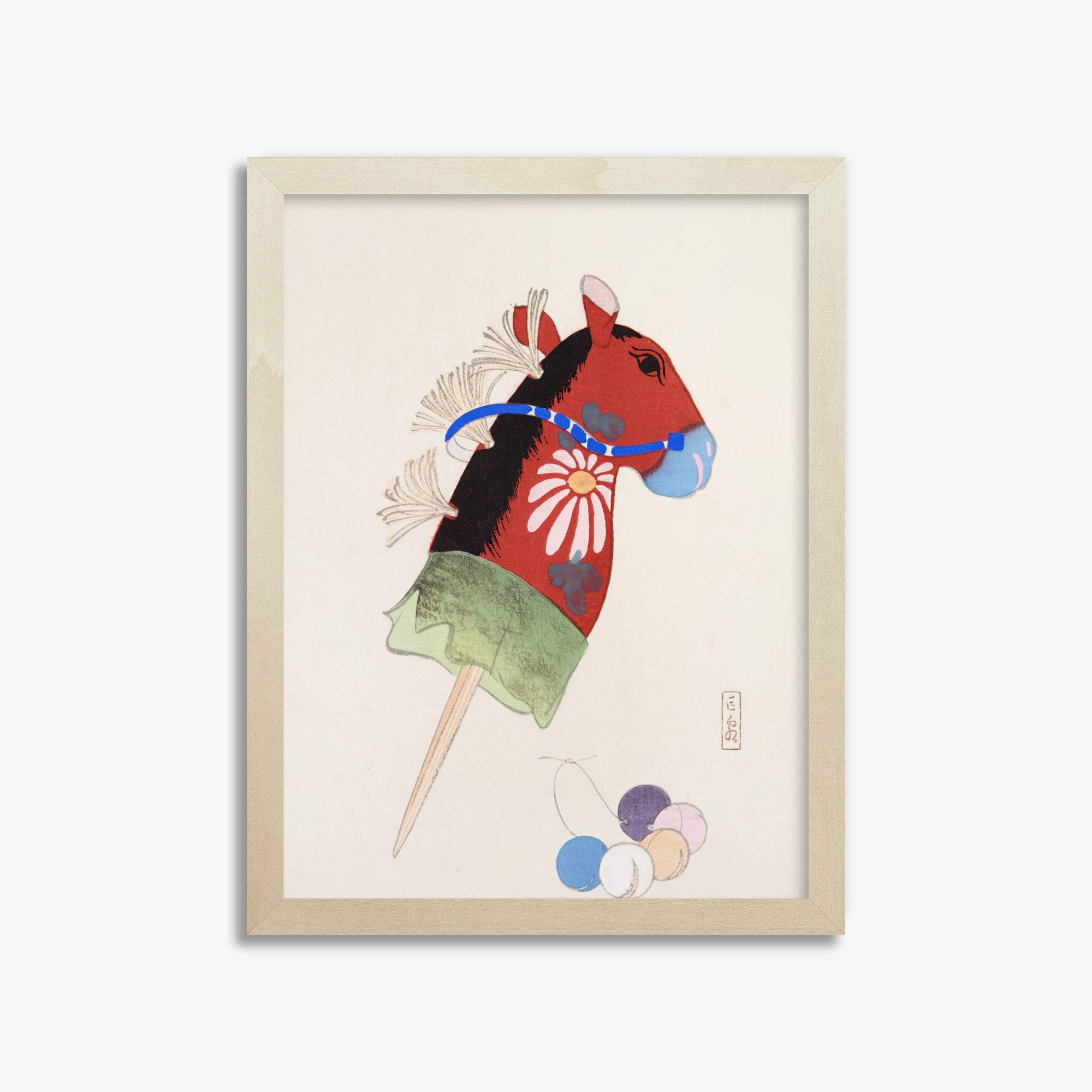 Kyosen's Collected Illustrations of Japanese Toys Nr. 99 ("Folk Hobby Horse")