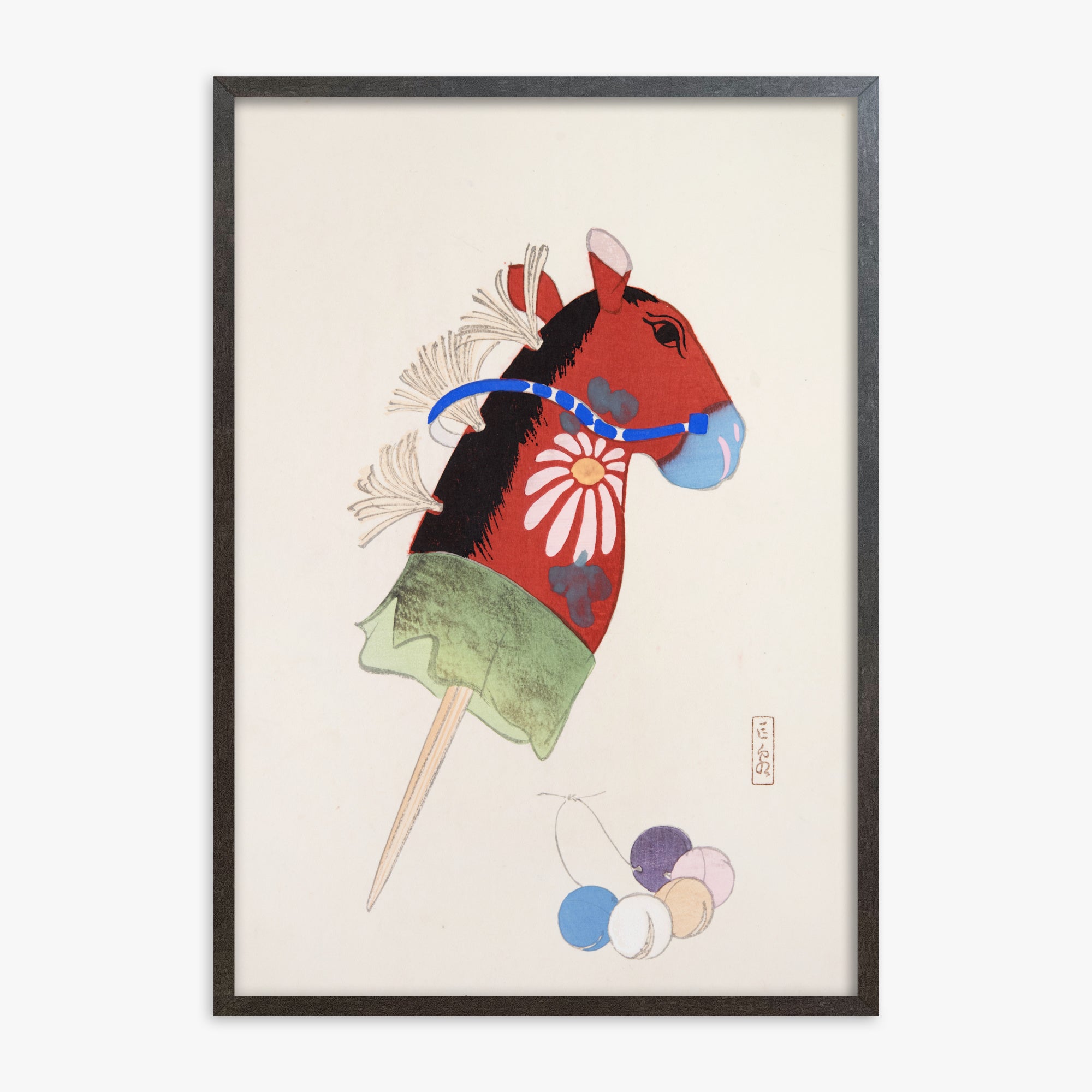 Kyosen's Collected Illustrations of Japanese Toys Nr. 99 ("Folk Hobby Horse")