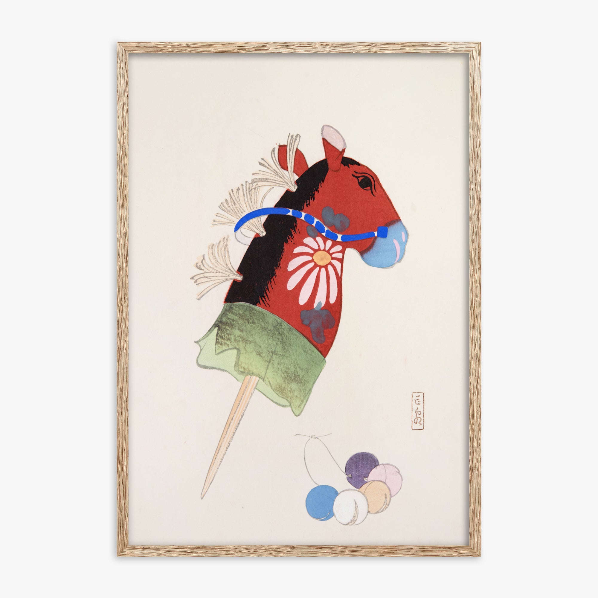 Kyosen's Collected Illustrations of Japanese Toys Nr. 99 ("Folk Hobby Horse")