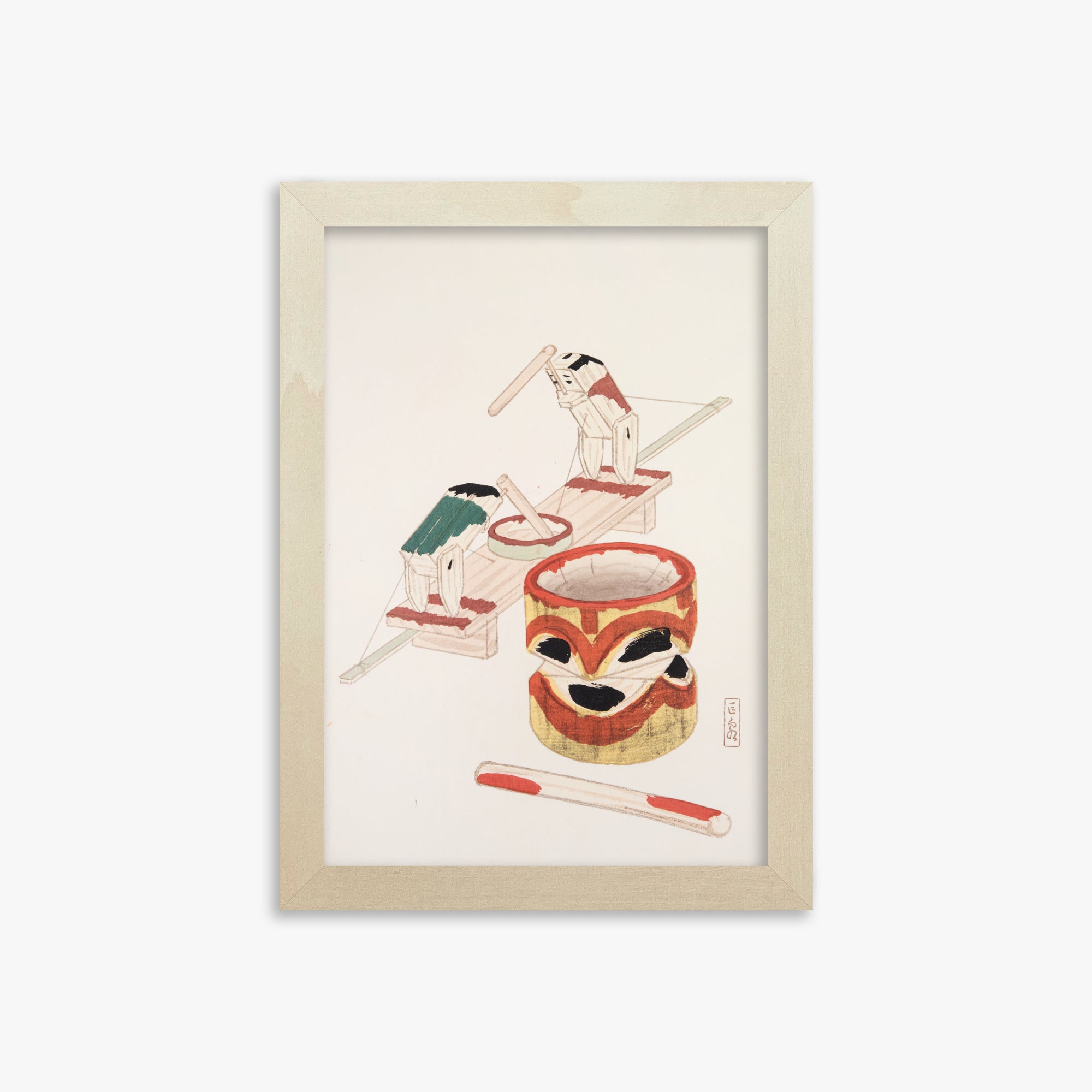 Illustrazioni raccolte di giocattoli giapponesi di Kyosen n. 101 ("Giocattoli di Edo")