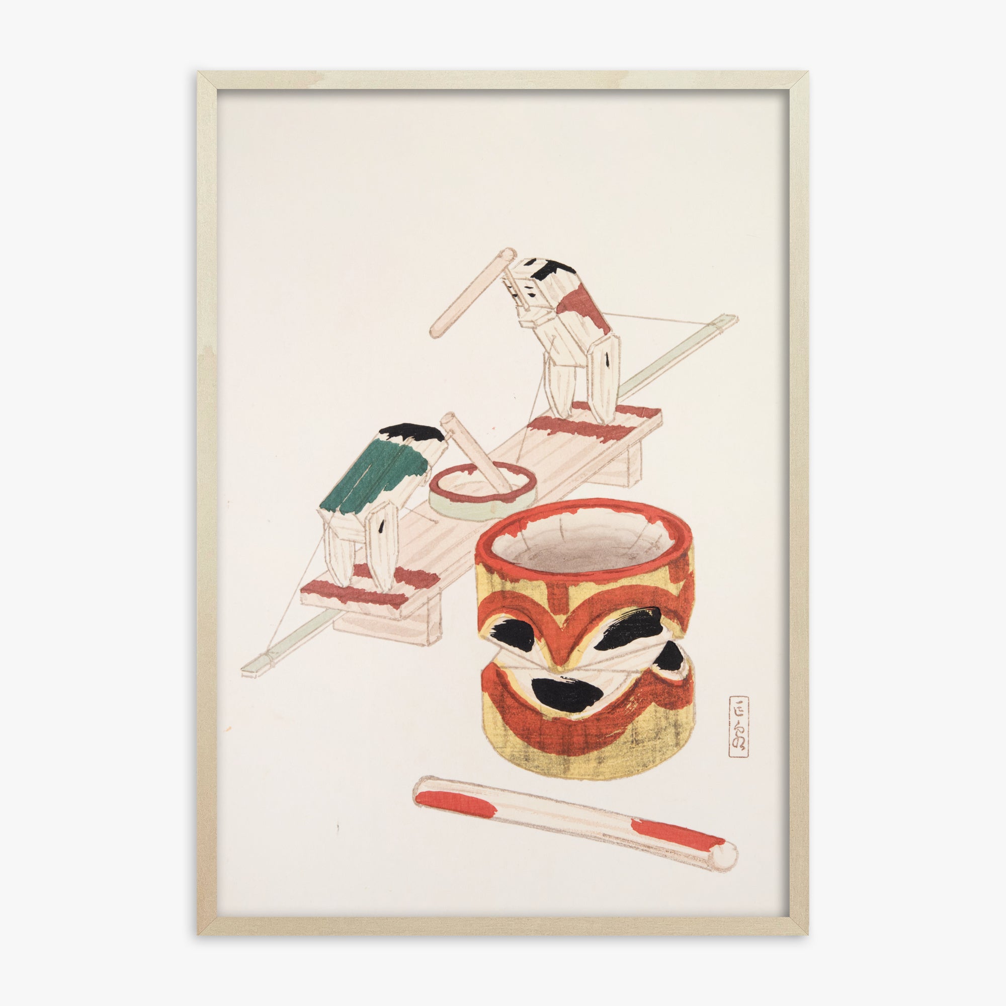 Illustrazioni raccolte di giocattoli giapponesi di Kyosen n. 101 ("Giocattoli di Edo")
