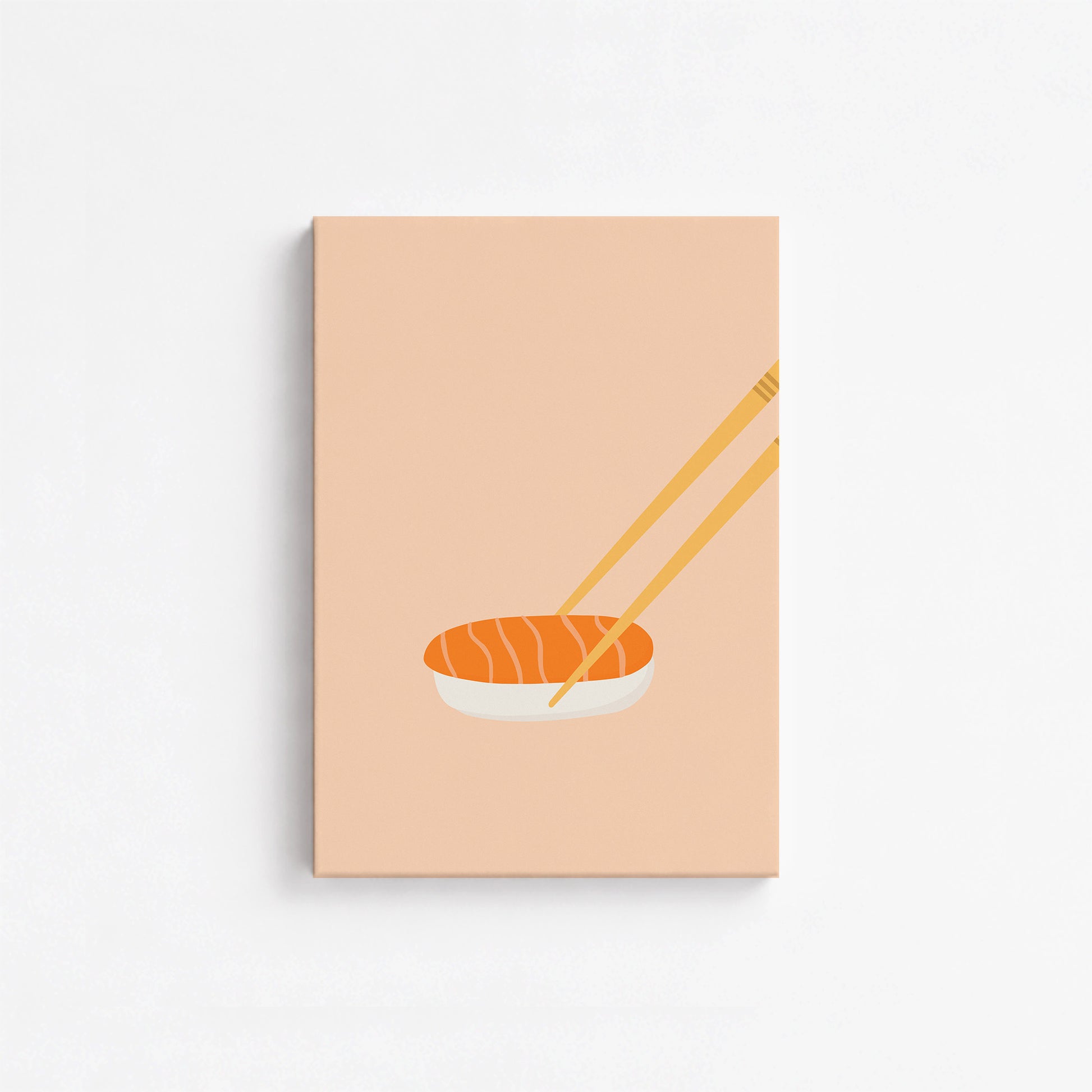 Silent Sushi Bite, 21x30cm Satin Canvas Poster