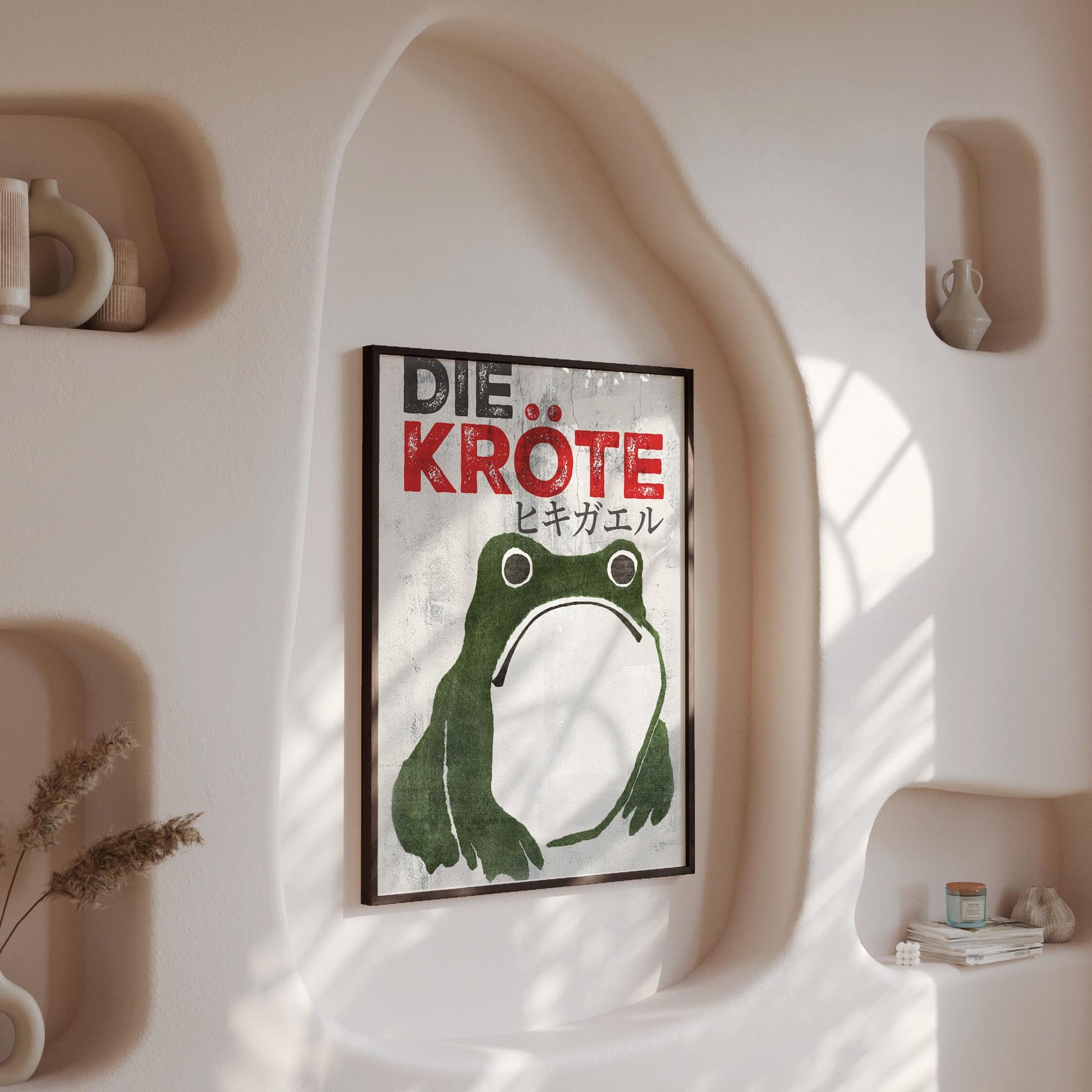 Design concept No. 13 for Matsumoto Hoji: The Toad - Streetart-Style DE Japanese Wall Art