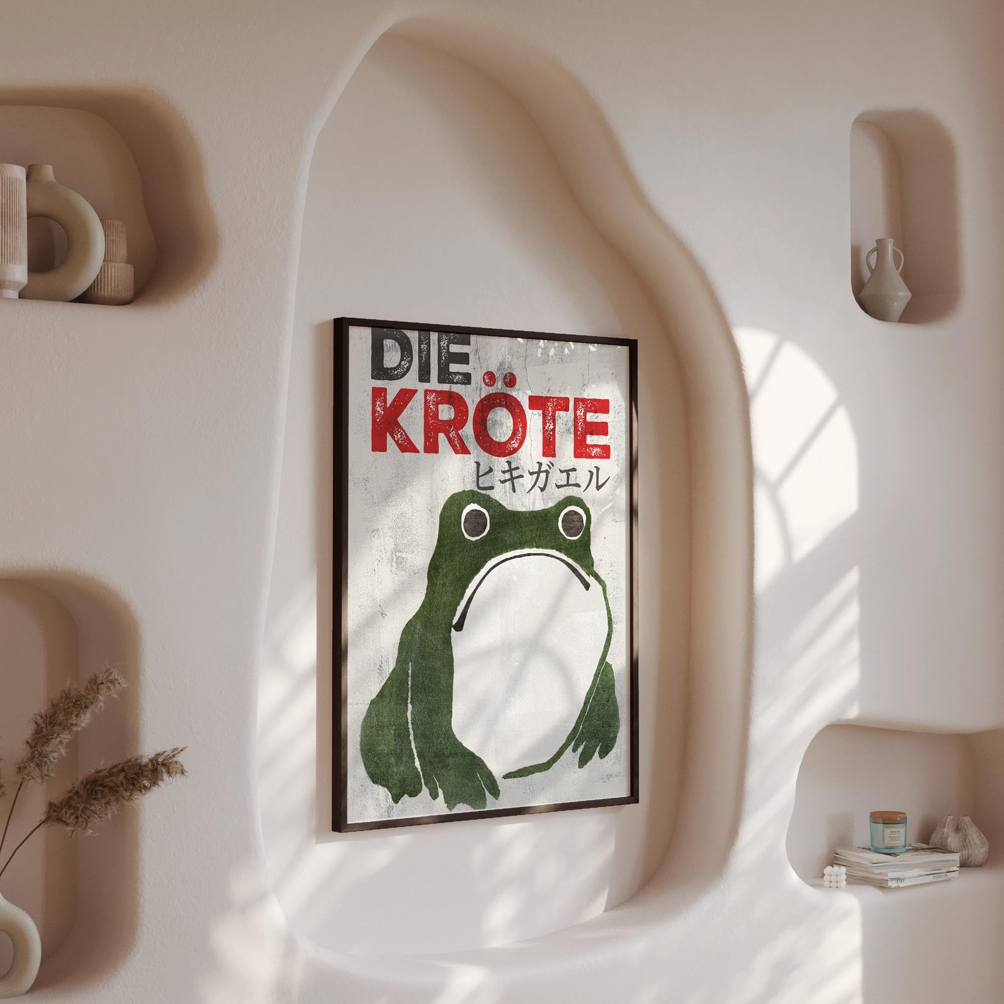 Design concept No. 13 for Matsumoto Hoji: The Toad - Streetart-Style DE Japanese Wall Art