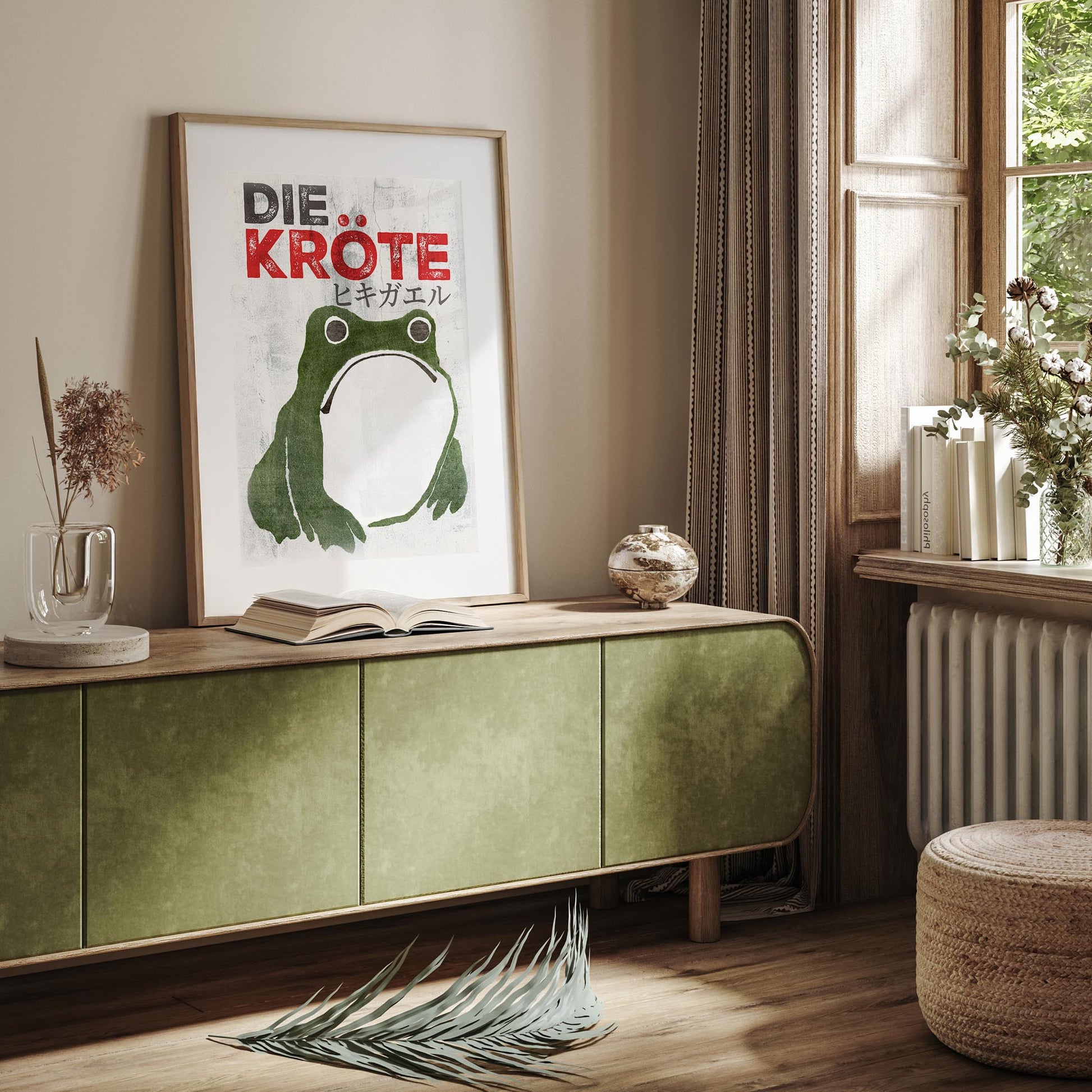 Design concept No. 23 for Matsumoto Hoji: The Toad - Streetart-Style DE Japanese Wall Art