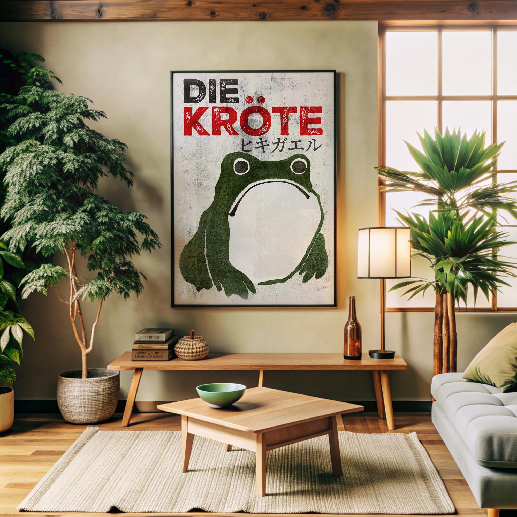 Design concept No. 32 for Matsumoto Hoji: The Toad - Streetart-Style DE Japanese Wall Art