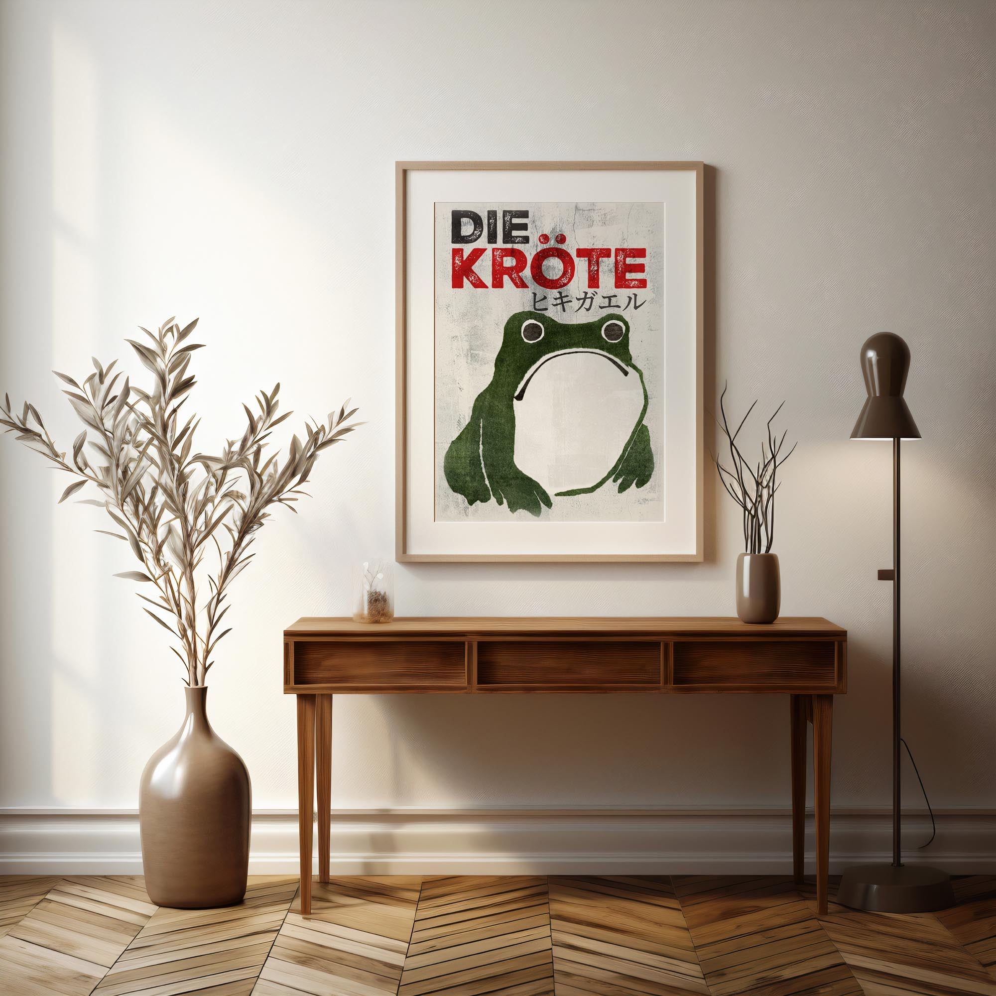 Design concept No. 37 for Matsumoto Hoji: The Toad - Streetart-Style DE Japanese Wall Art