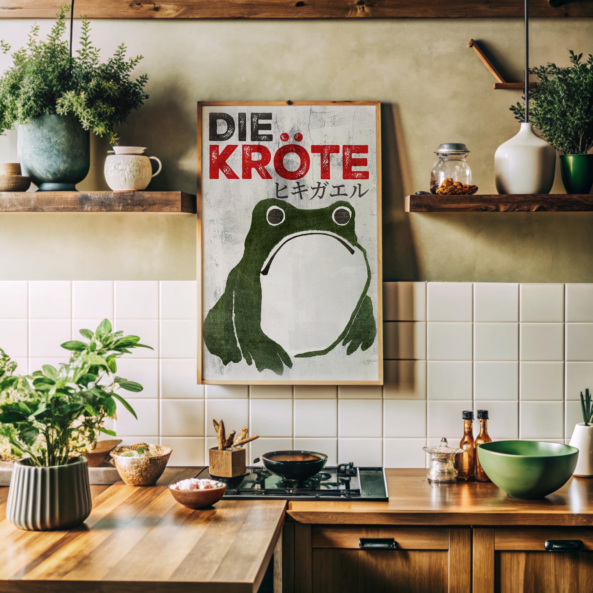 Design concept No. 41 for Matsumoto Hoji: The Toad - Streetart-Style DE Japanese Wall Art