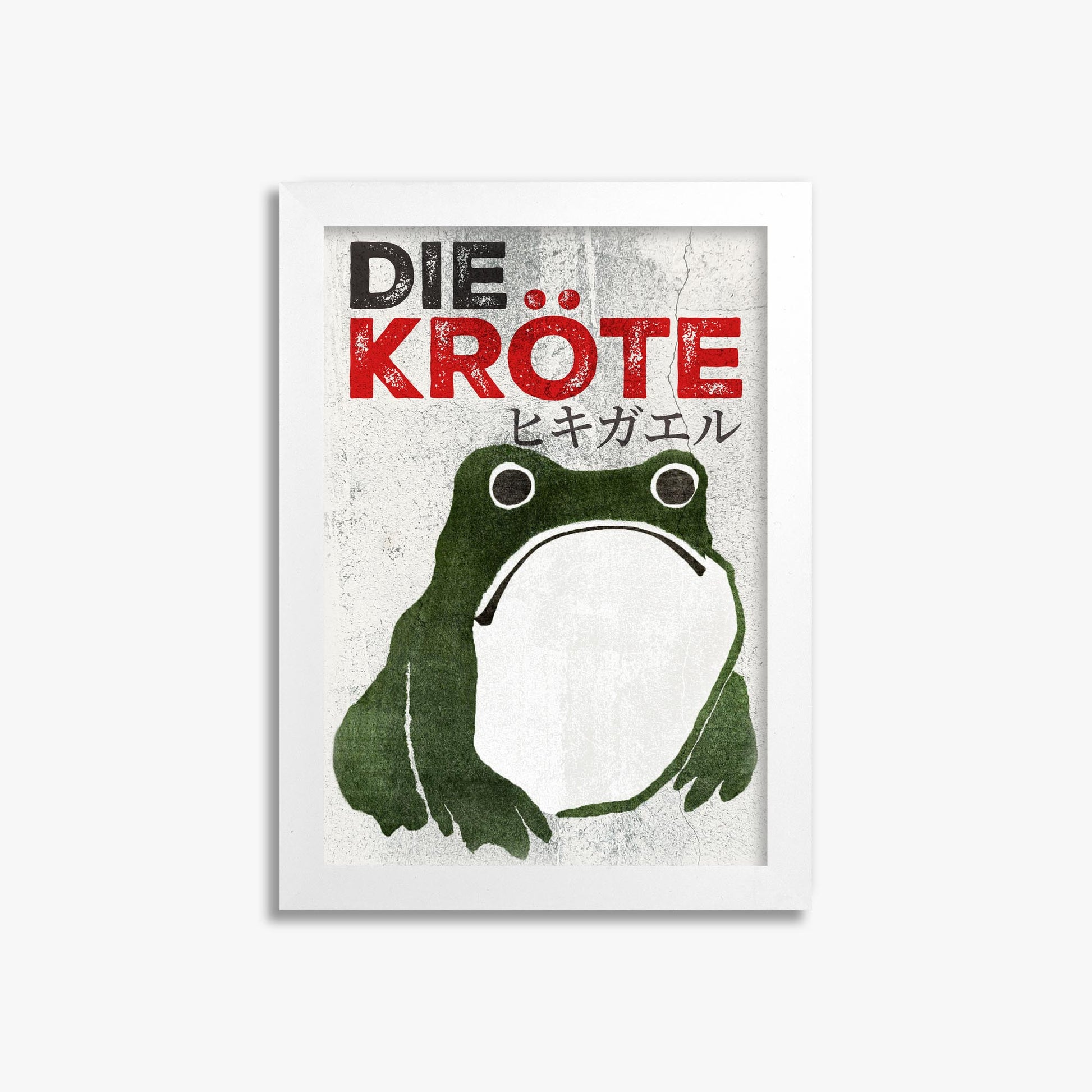 Matsumoto Hoji: The Toad - Streetart-Style DE 21x30 cm Art Reproduction With White Frame