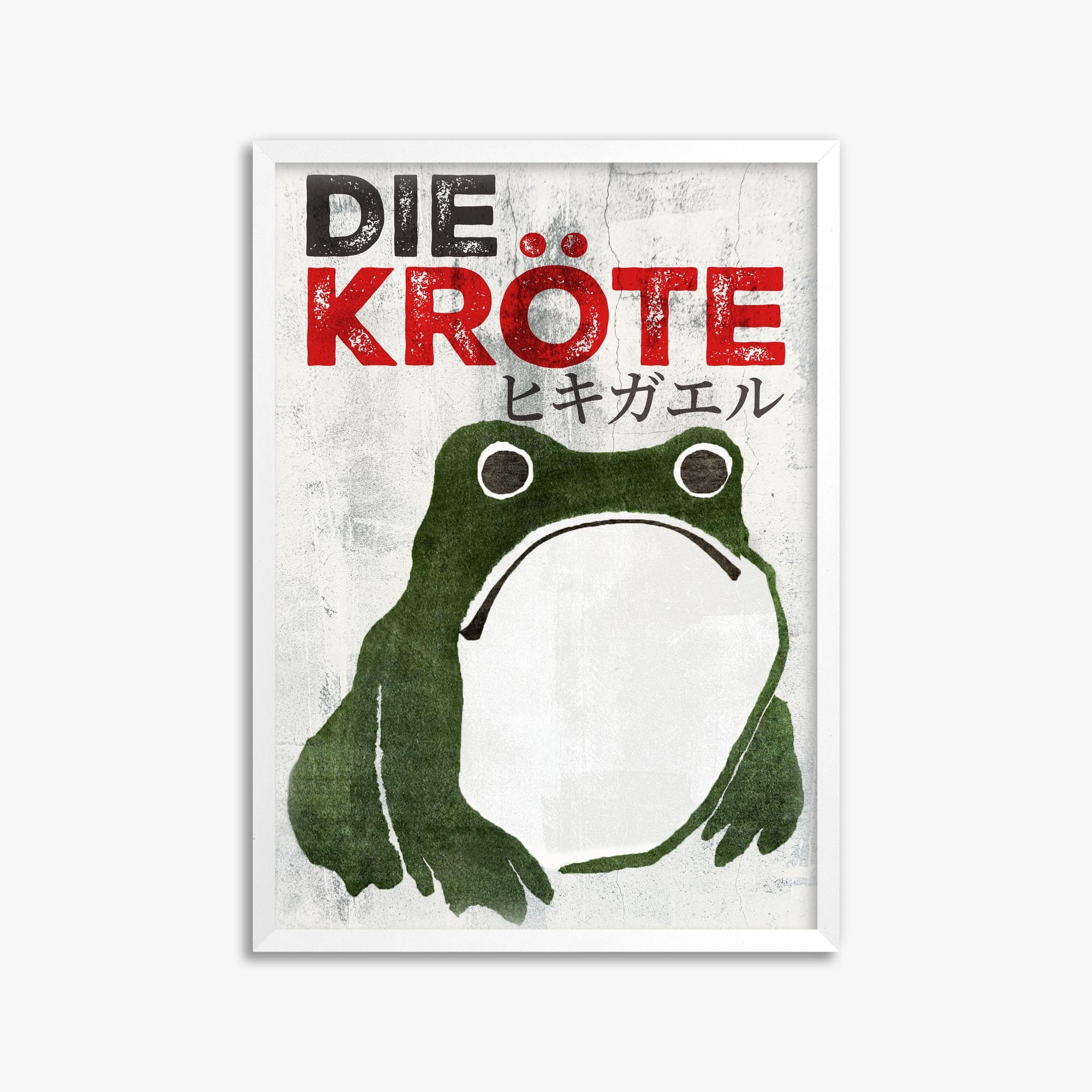 Matsumoto Hoji: The Toad - Streetart-Style DE 50x70 cm Art Reproduction With White Frame