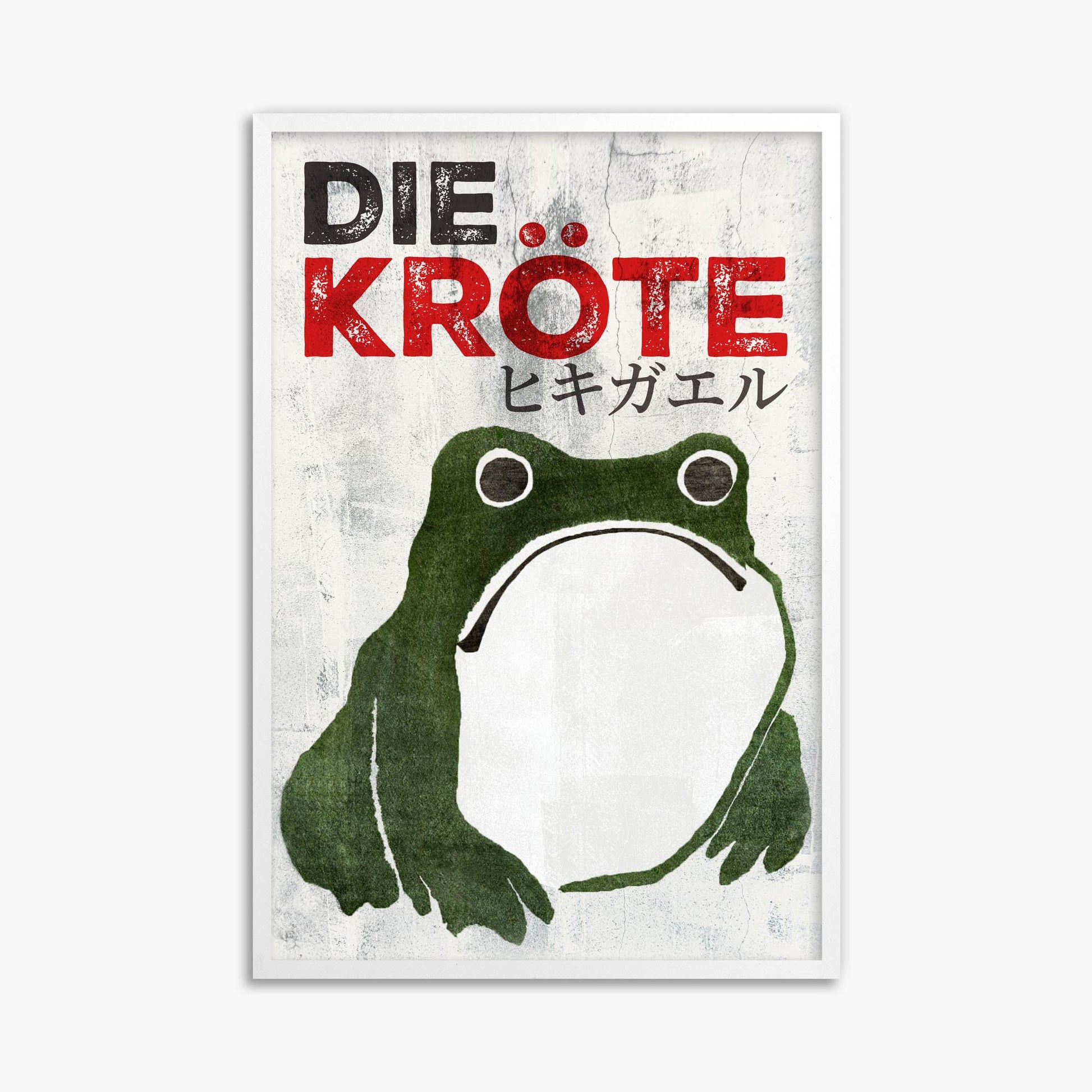 Matsumoto Hoji: The Toad - Streetart-Style DE 61x91 cm Art Reproduction With White Frame