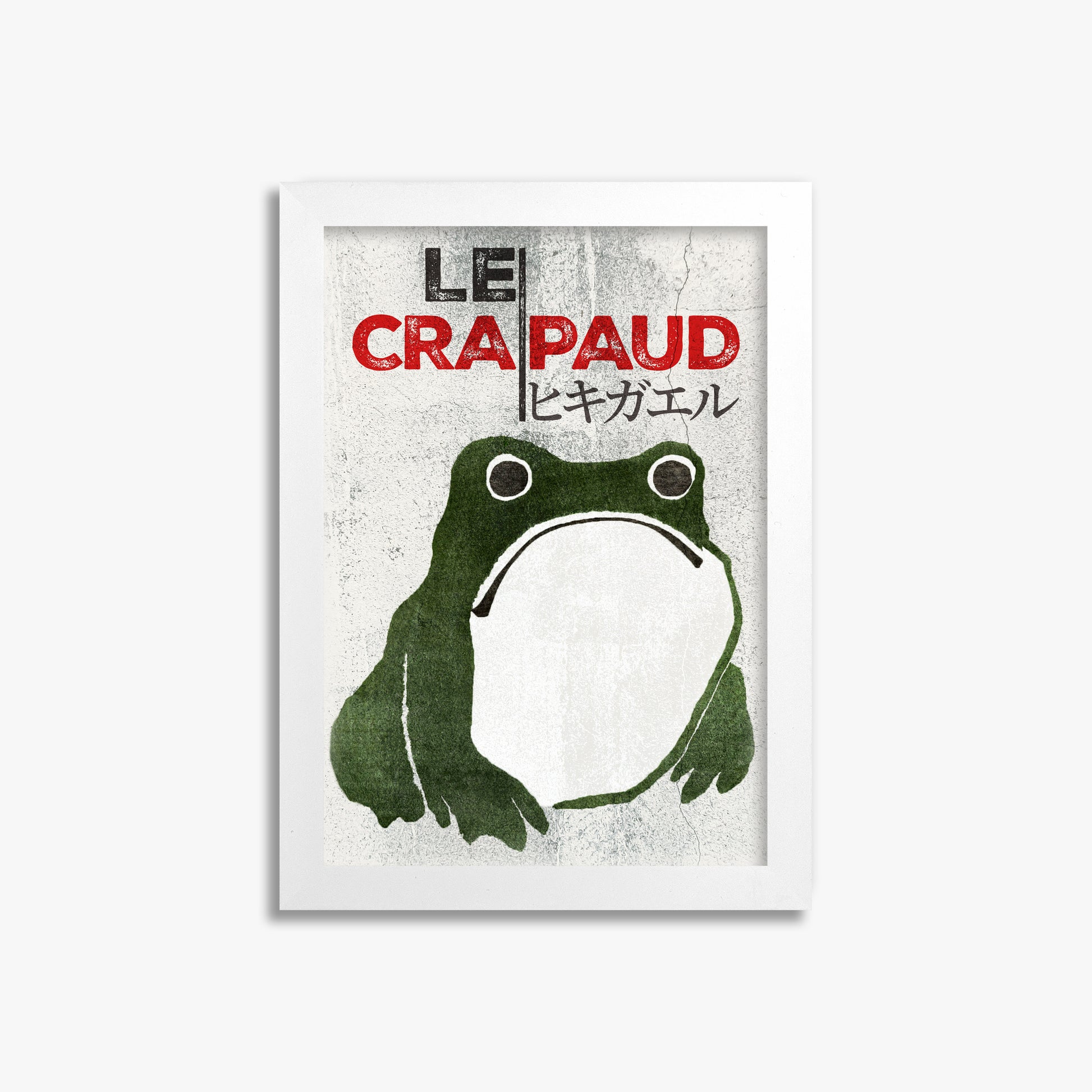 Matsumoto Hoji: The Toad - Streetart-Style FR 21x30 cm Art Reproduction With White Frame
