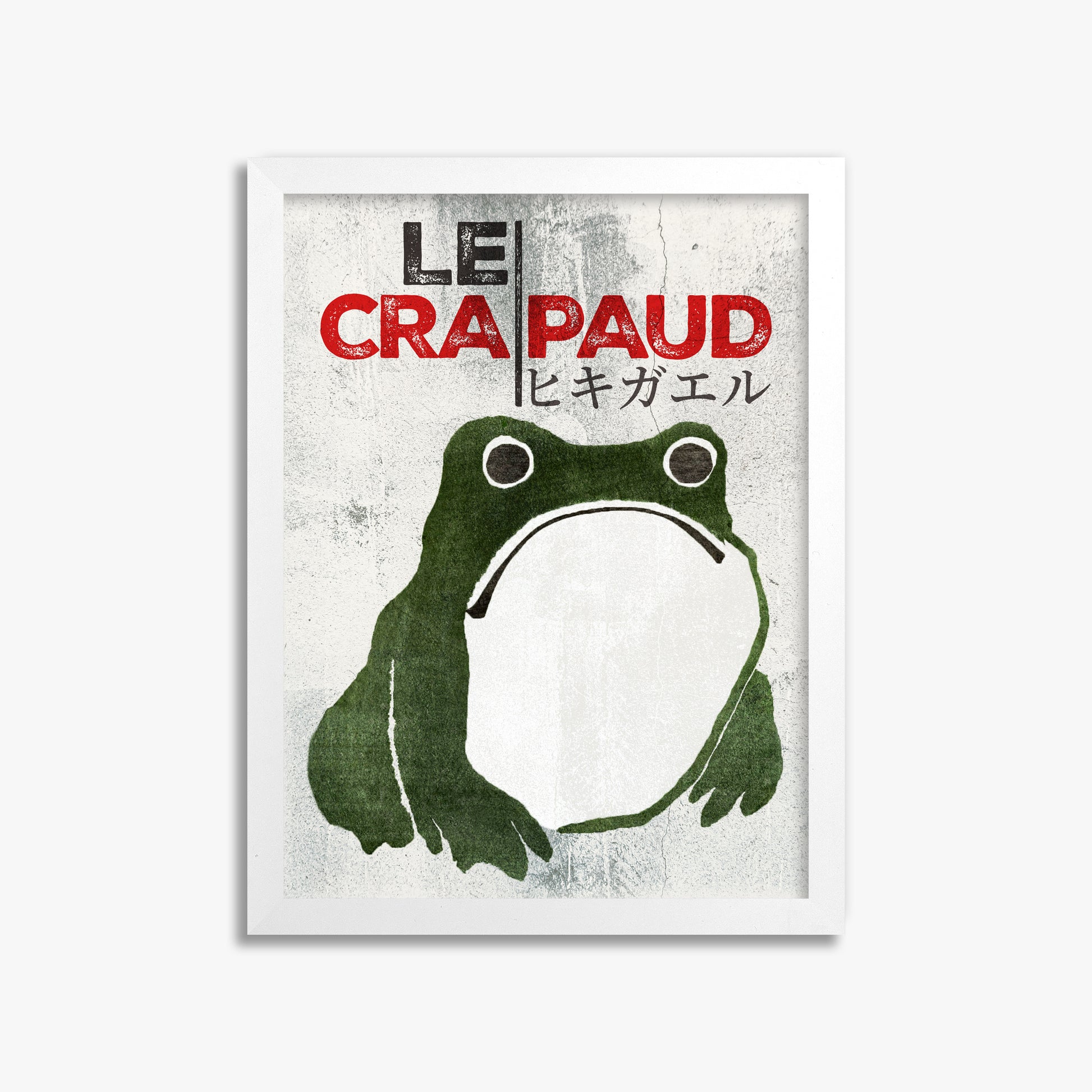 Matsumoto Hoji: The Toad - Streetart-Style FR 30x40 cm Art Reproduction With White Frame