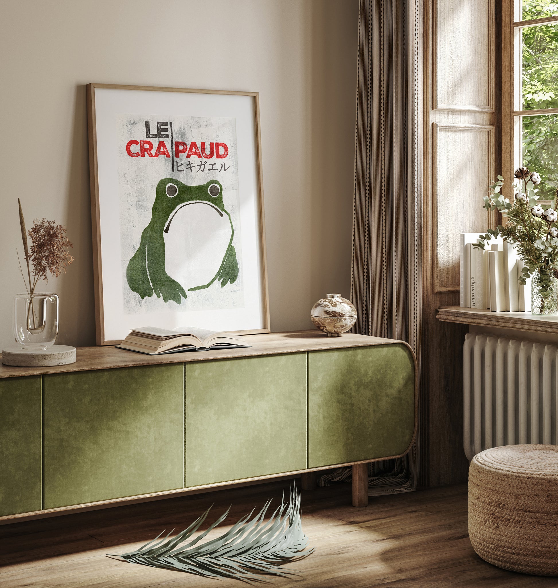 Design concept No. 23 for Matsumoto Hoji: The Toad - Streetart-Style FR Japanese Wall Art