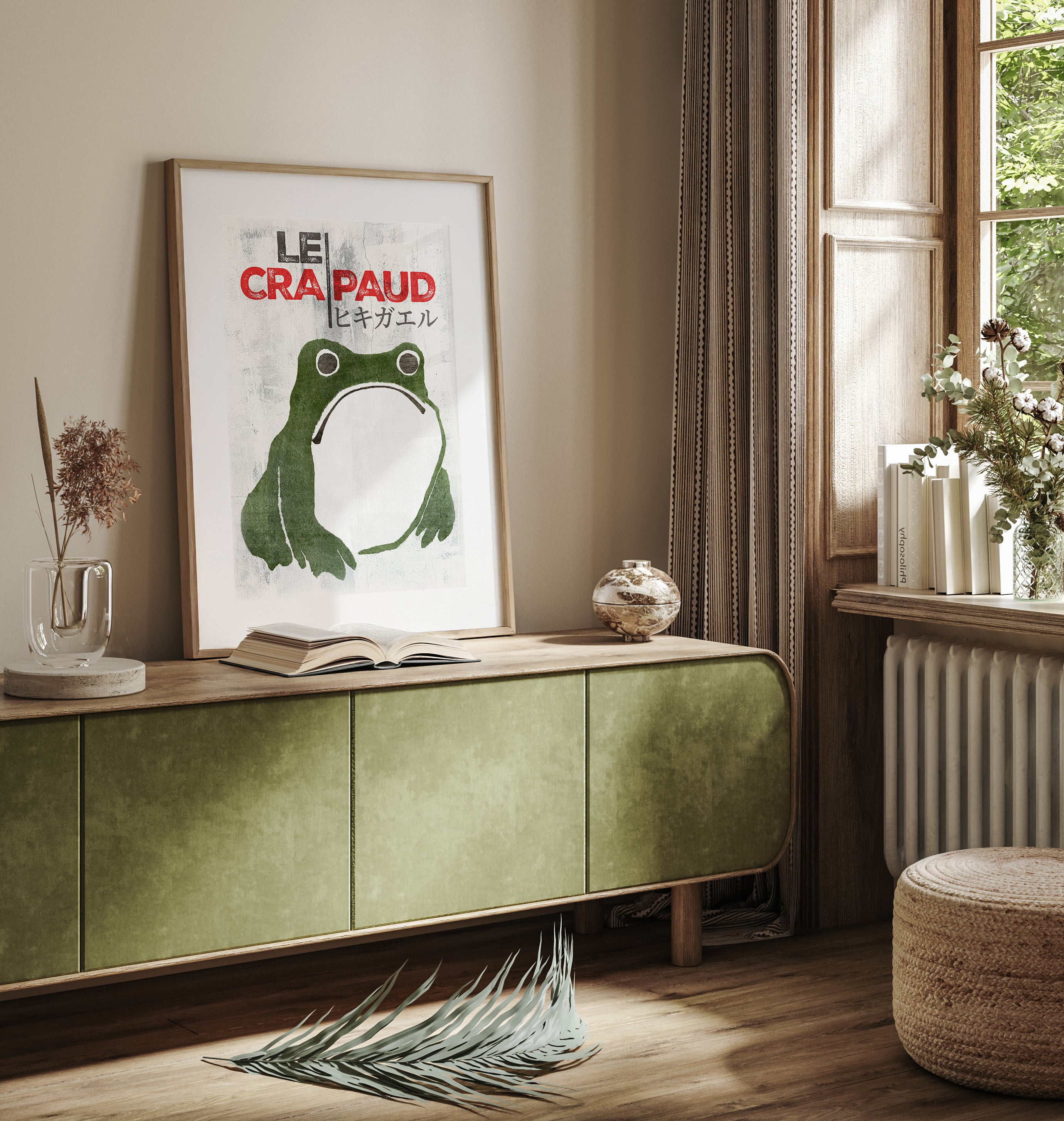 Design concept No. 23 for Matsumoto Hoji: The Toad - Streetart-Style FR Japanese Wall Art