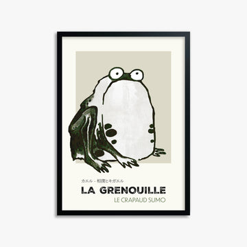 Itō Jakuchū: Sumo Toad - Streetart-Style FR 50x70 cm Art Reproduction With No Margin