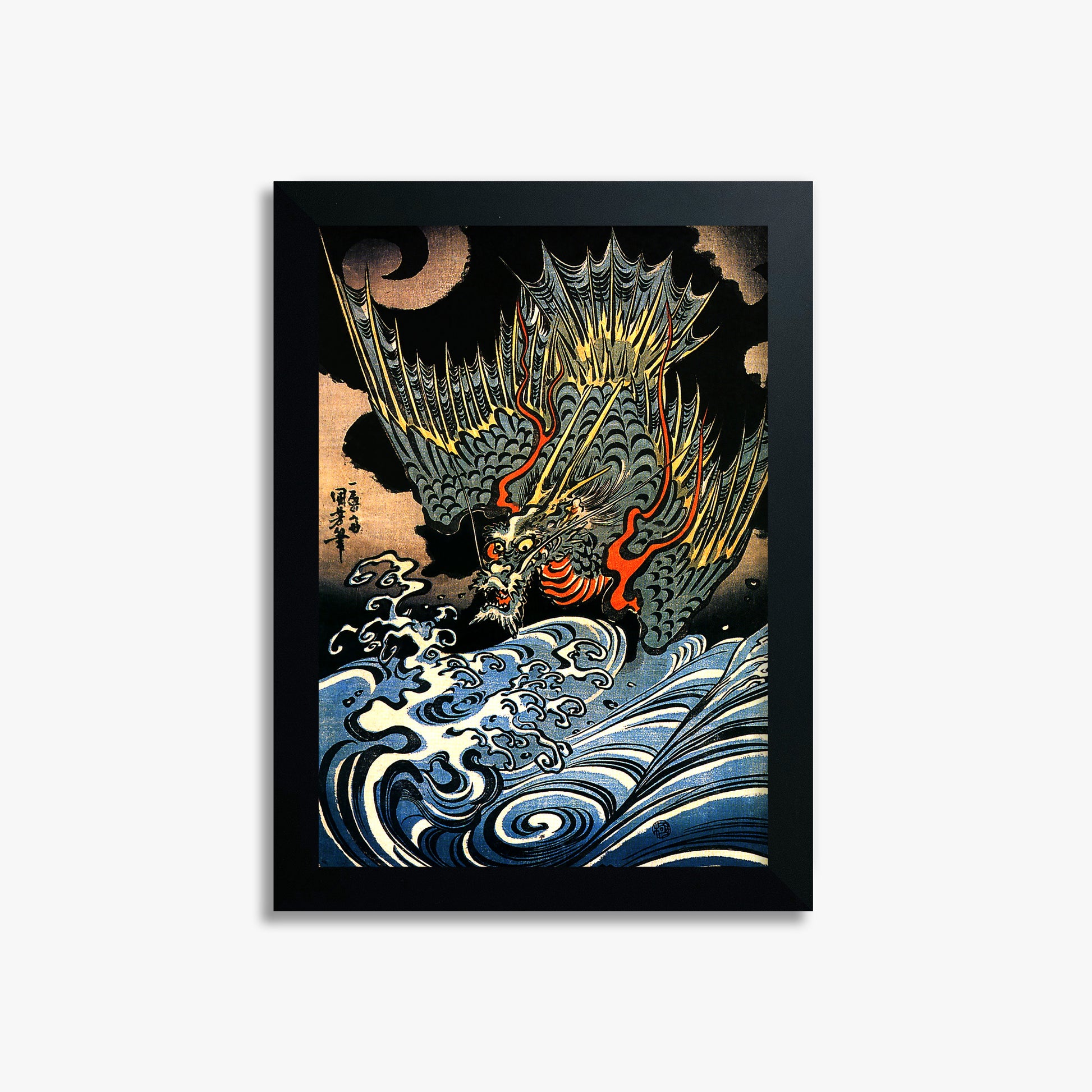Utagawa Kuniyoshi: Japanese Sea Dragon 21x30 cm Art Reproduction With No Margin