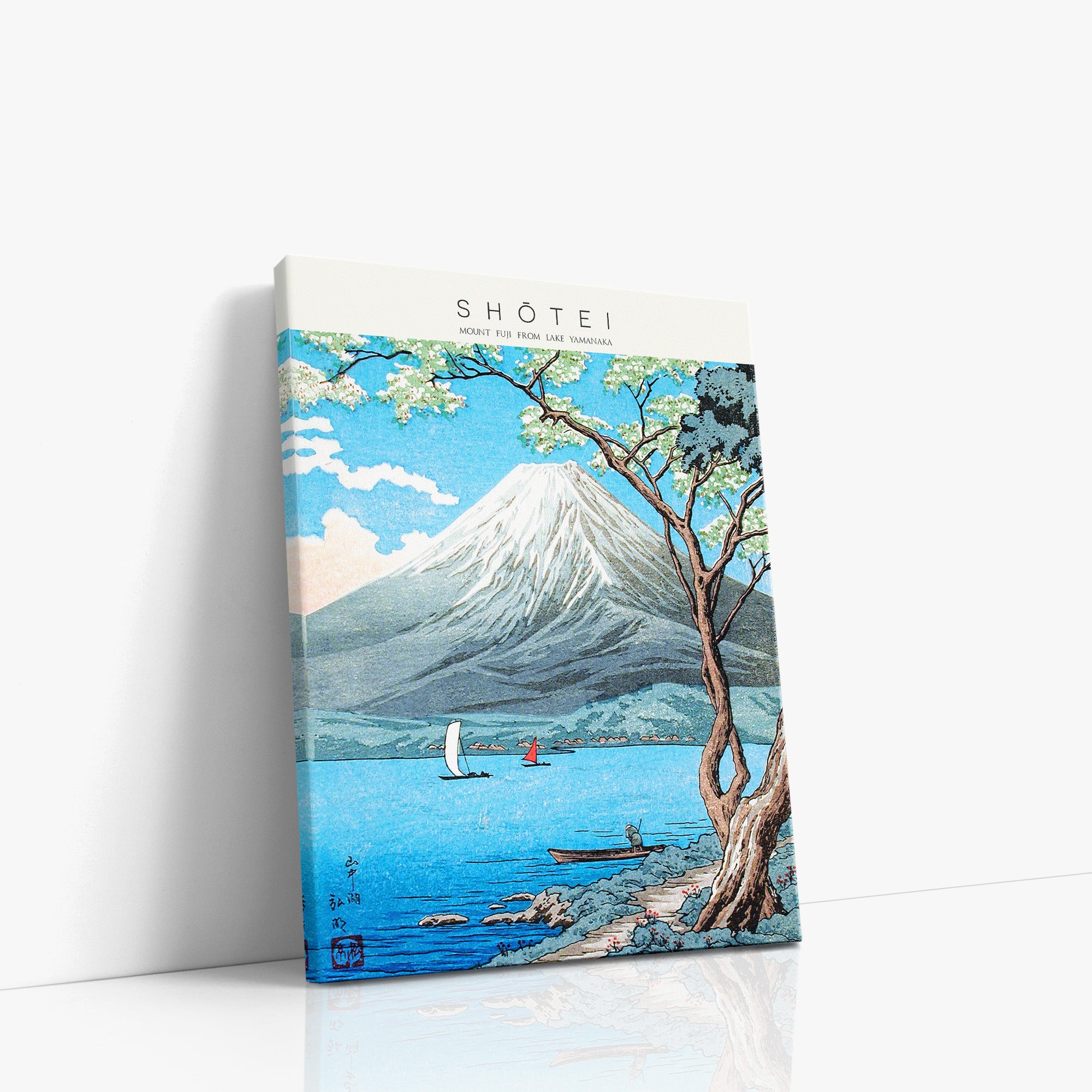 Der Fuji vom Yamanaka-See aus – Galerie-Stil
